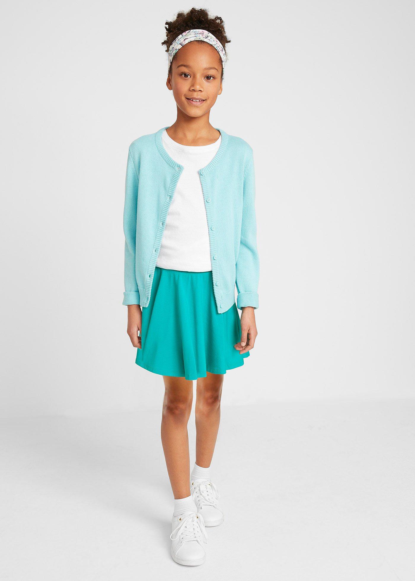 Spódnica z dżerseju z bawełny organicznej (2 szt.) - Bonprix