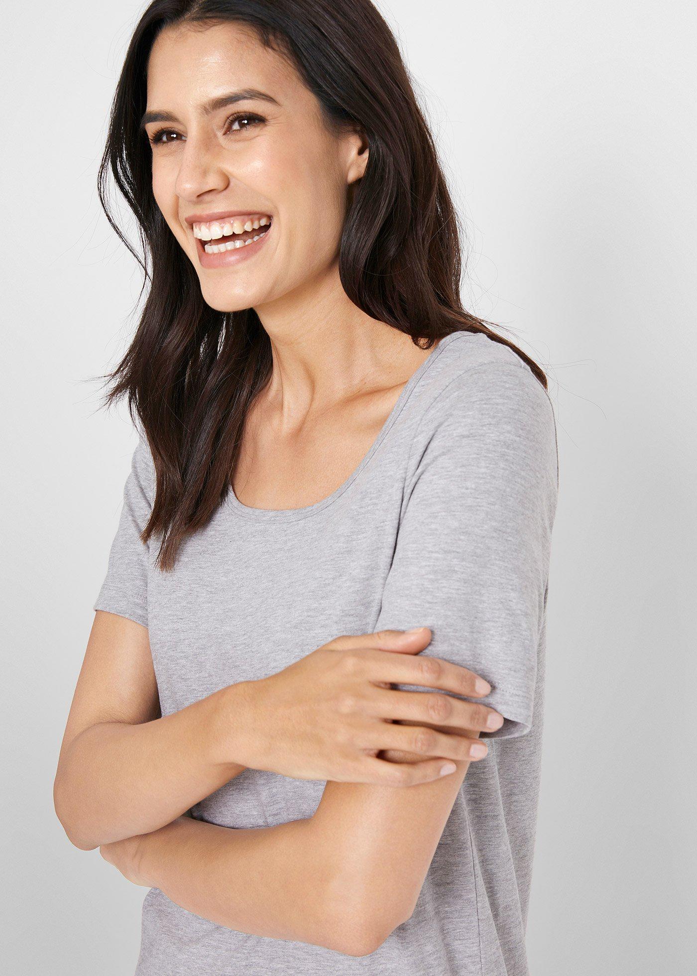 Długi shirt (2 szt.) - Bonprix