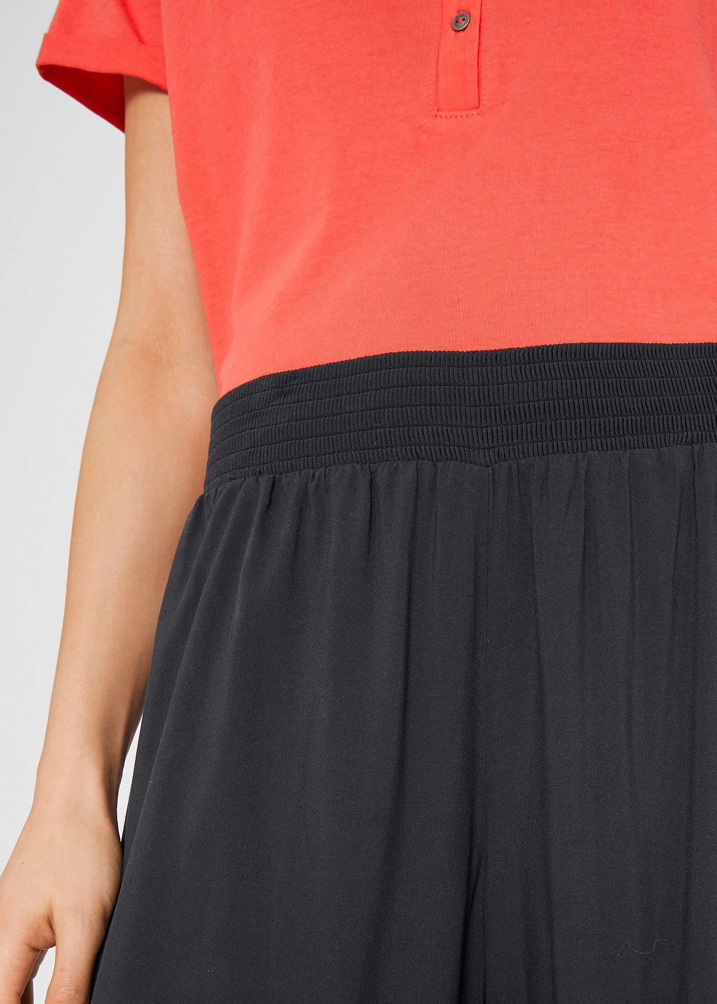 Spodnie culotte w długości do łydki, ze zrównoważonej wiskozy - Bonprix