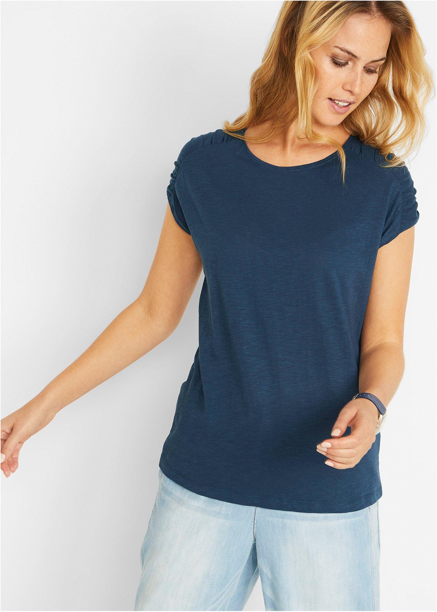 T-shirt boxy, krótki rękaw - Bonprix