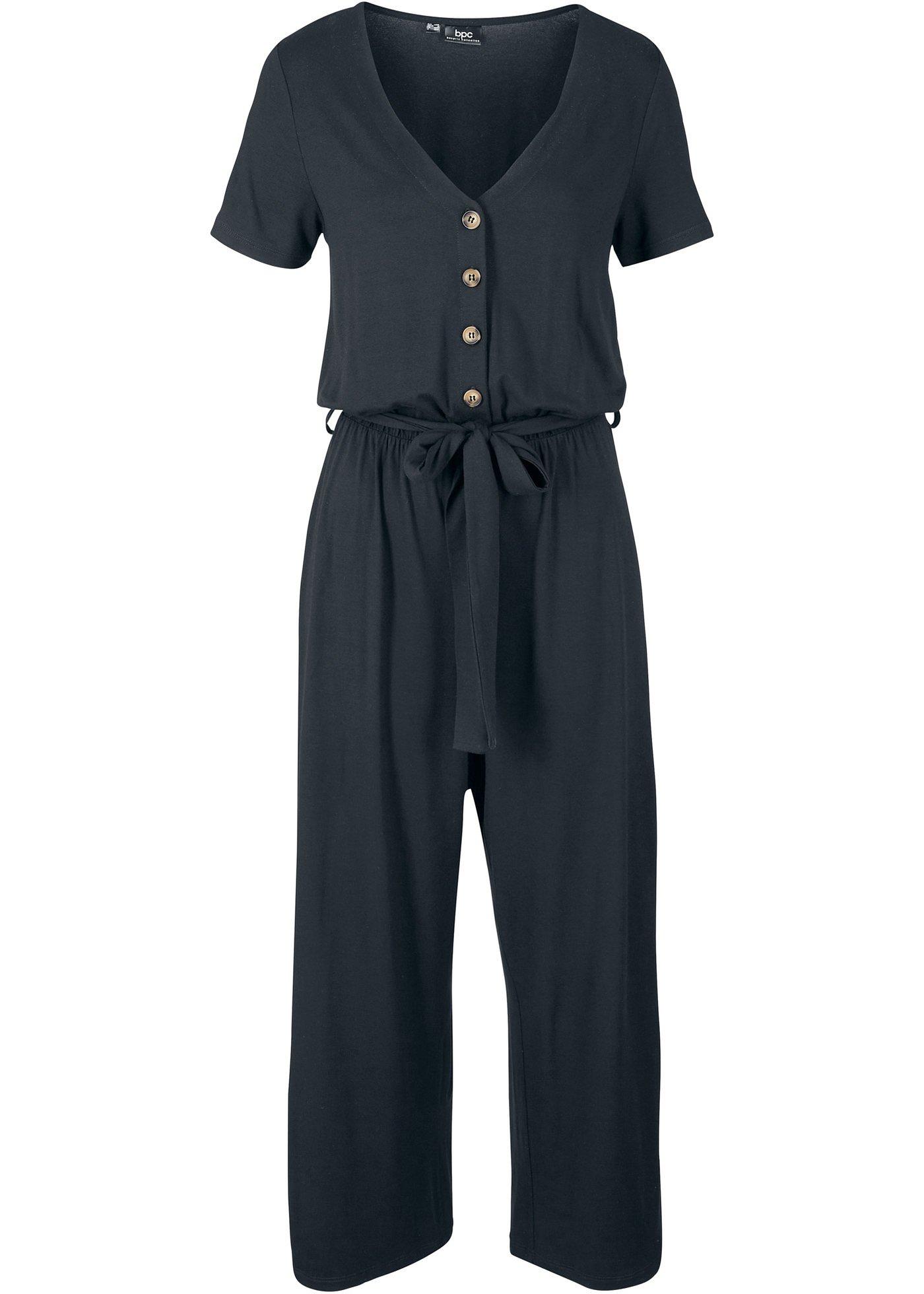Jumpsuit Damen 7/8 Länge - Oversize Overall Mit V-Ausschnitt Für Sommer