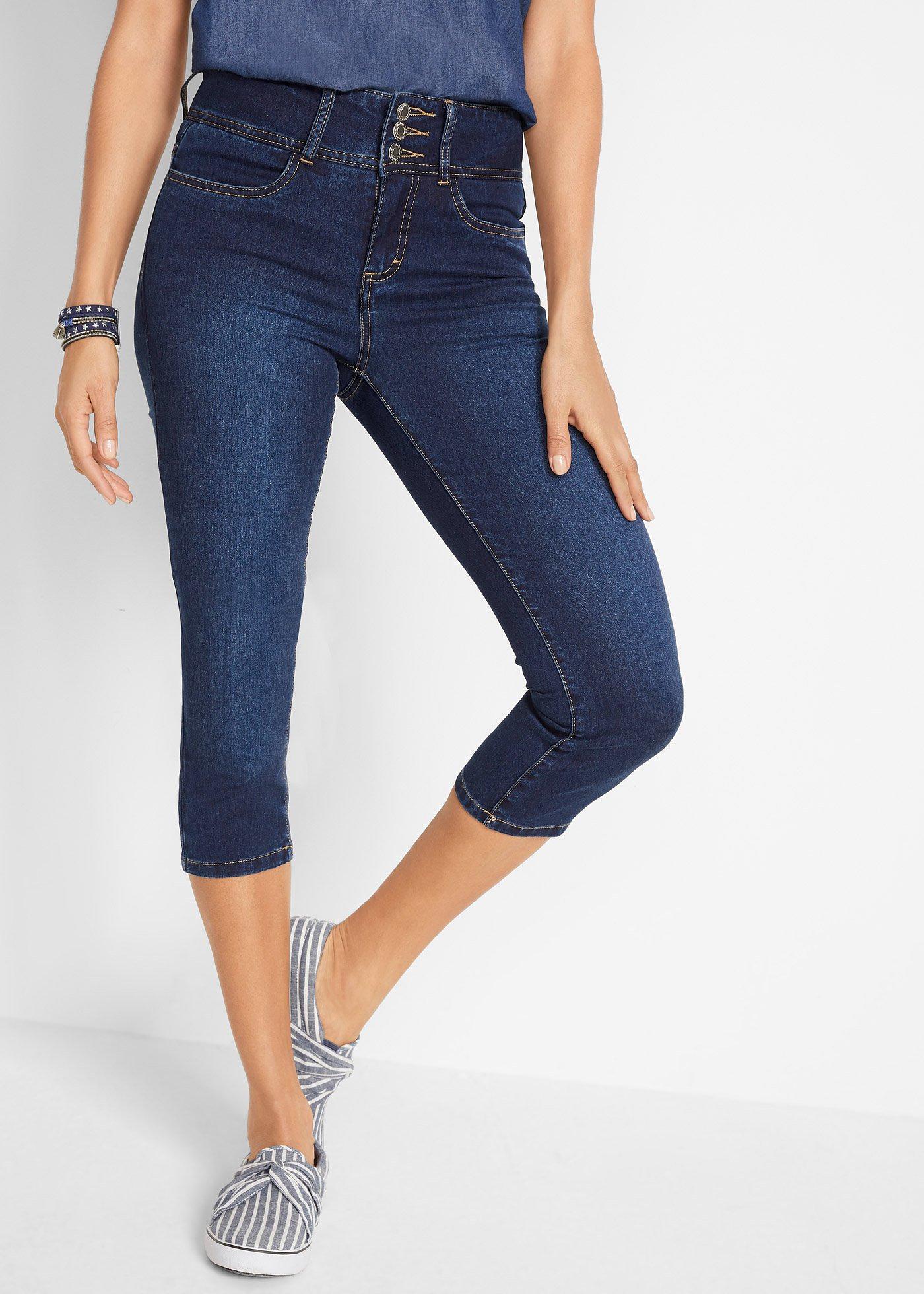 Power-Stretch 3/4-Jeans dunkelblau - Damen - bonprix.de