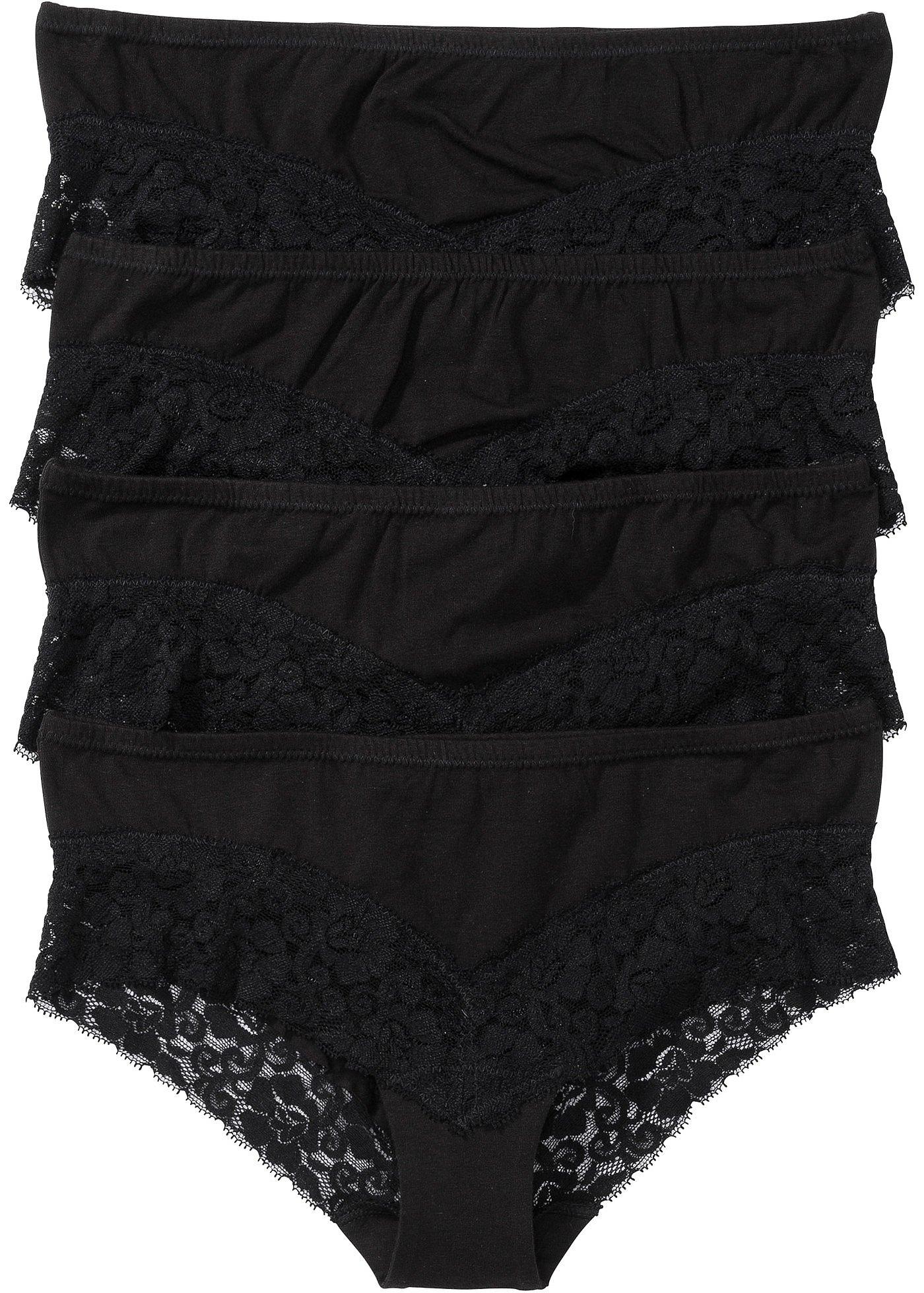 Panty mit Spitze (4er Pack)