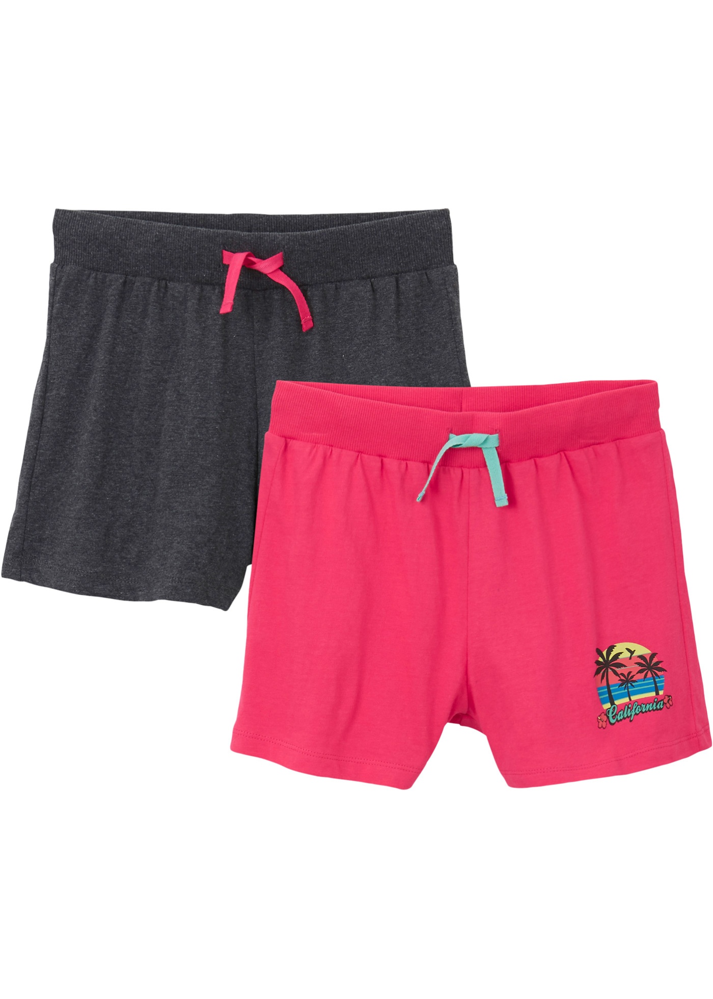 Mädchen Jersey-Shorts (2er-Pack) aus nachhaltiger Baumwolle