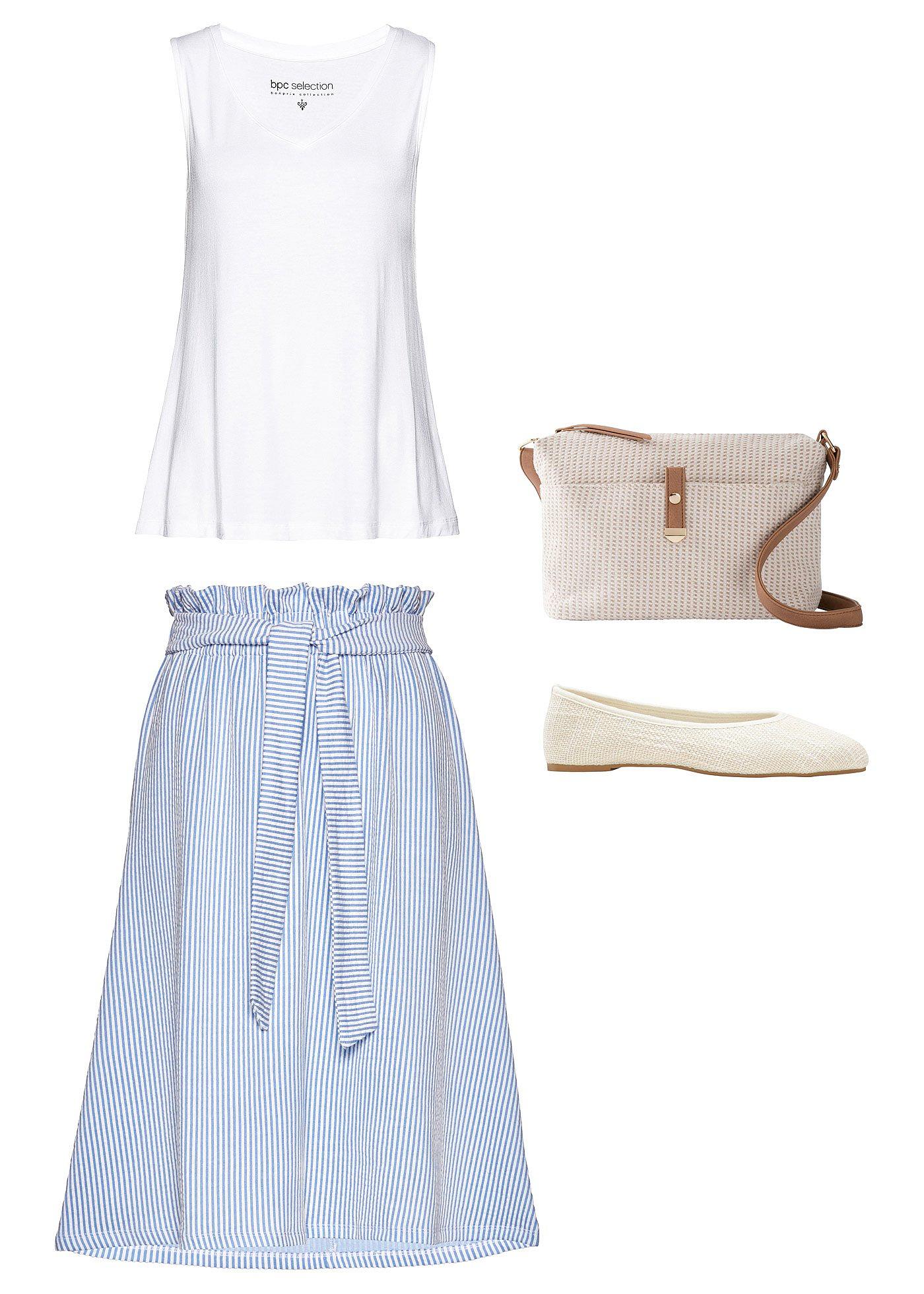 Torebka na ramię z tkaniny z ozdobnym detalem - Bonprix