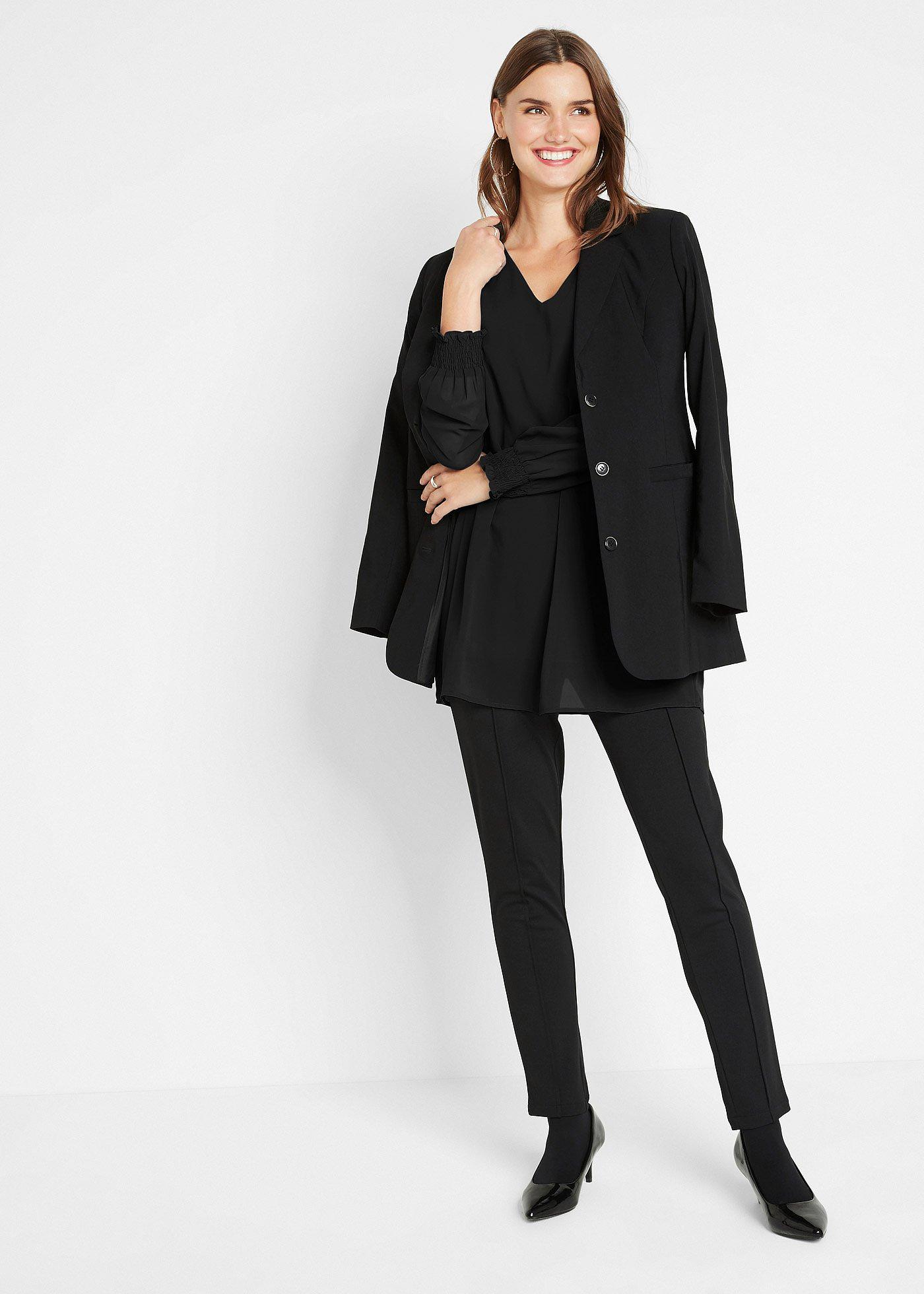 Długa bluzka w stylu tuniki - Bonprix