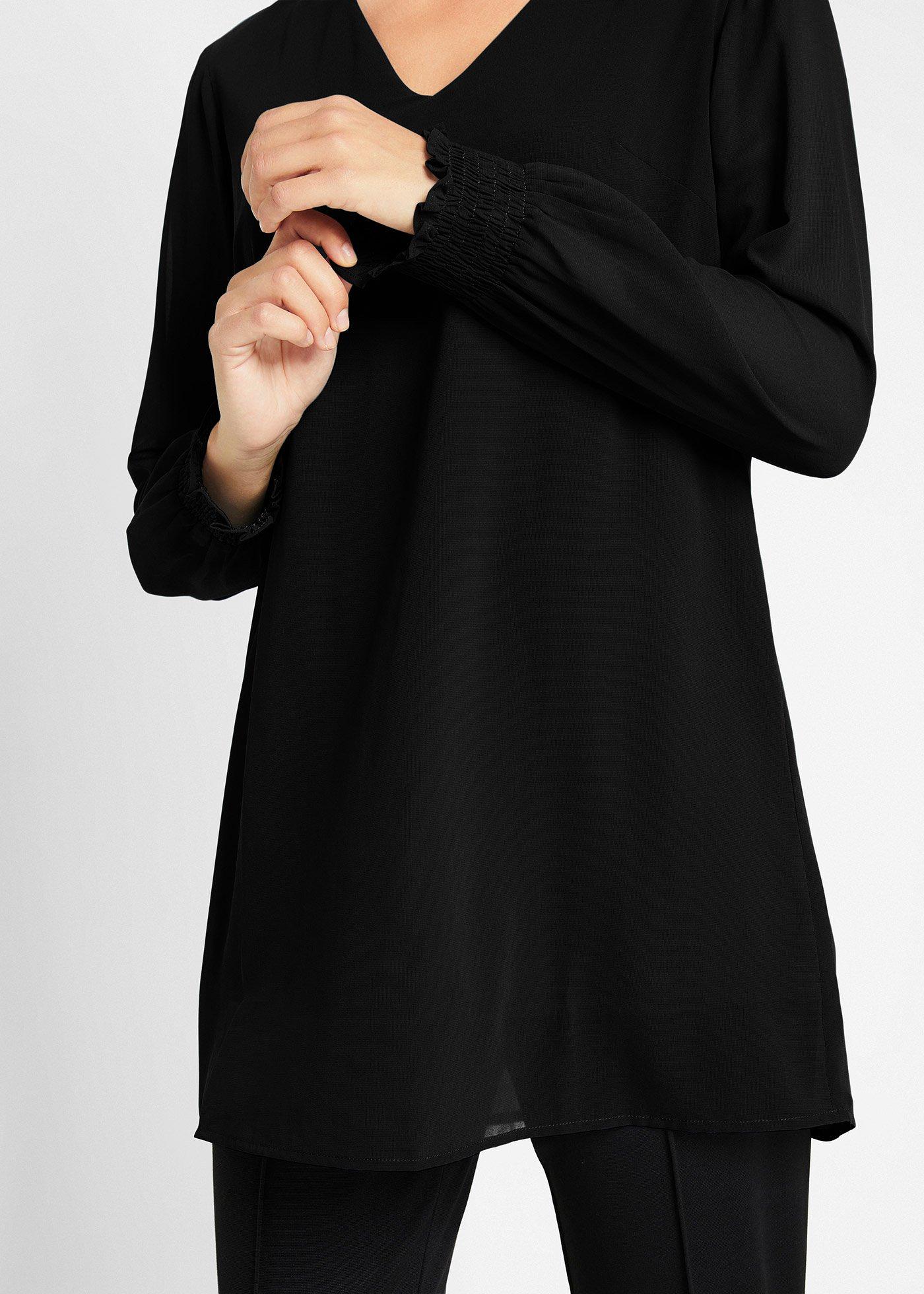 Długa bluzka w stylu tuniki - Bonprix