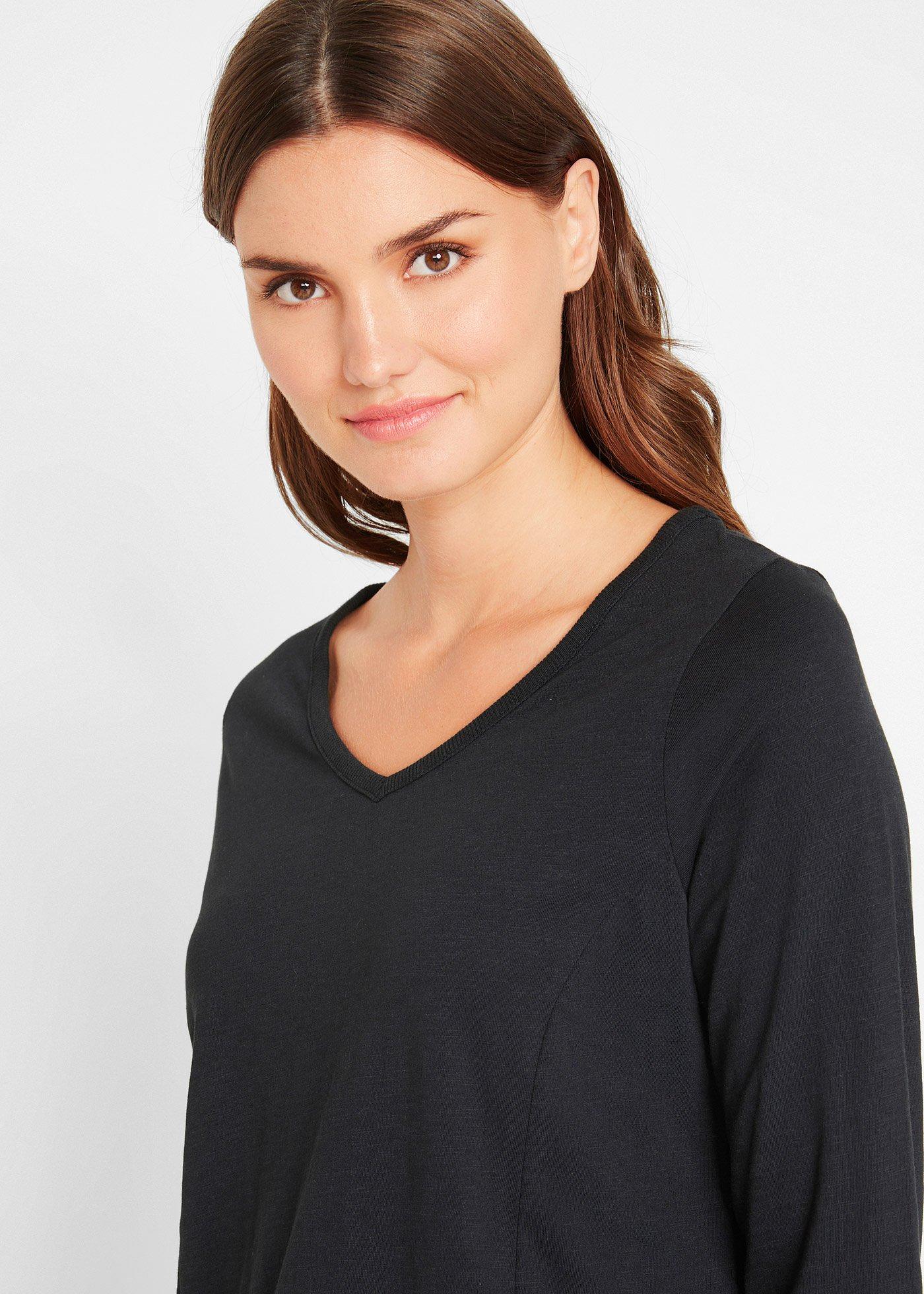 Długi shirt z bawełny organicznej - Bonprix