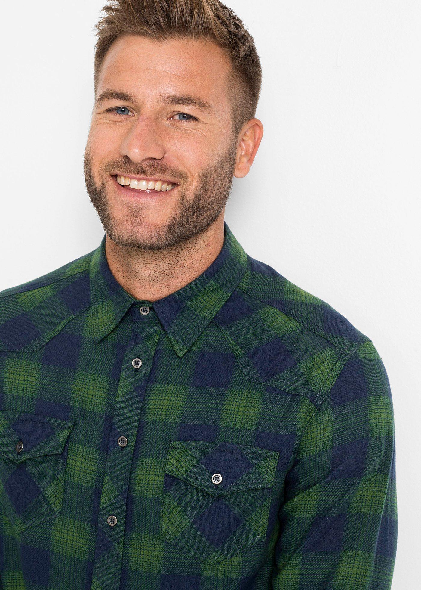 Koszula flanelowa z czystej bawełny - Bonprix