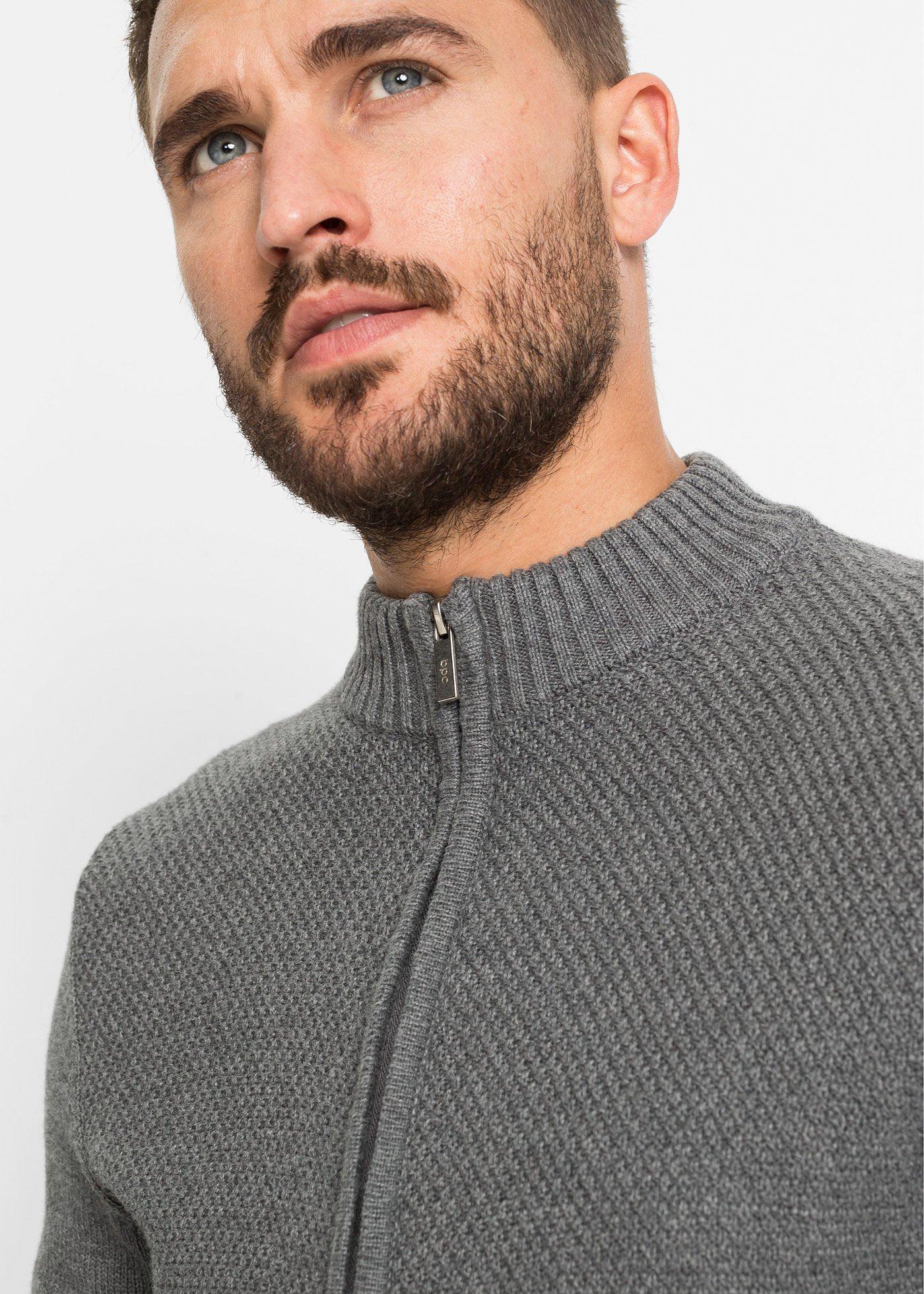 Bawełniany kardigan z cienkiej dzianiny - Bonprix