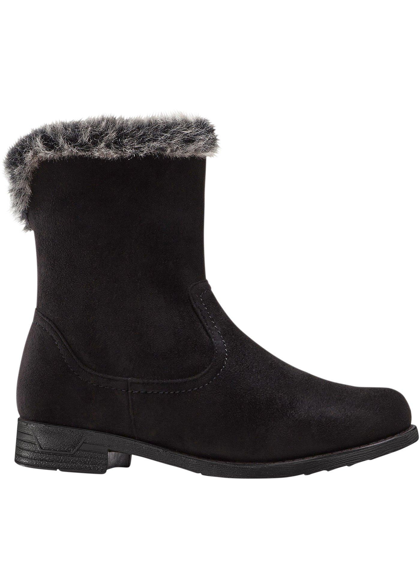 Zeitloser Stiefel mit Fütterung schwarz