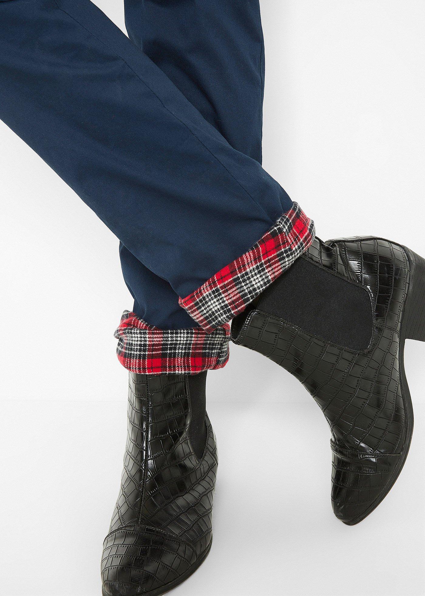 Spodnie chino ocieplane - Bonprix