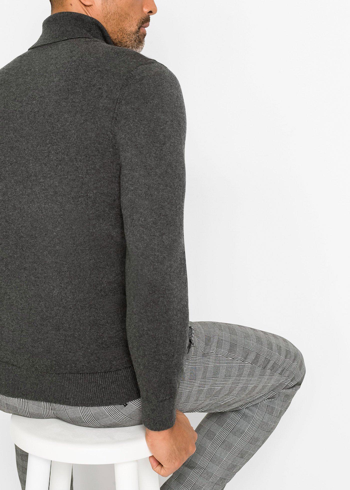 Sweter z golfem z kaszmirem - Bonprix