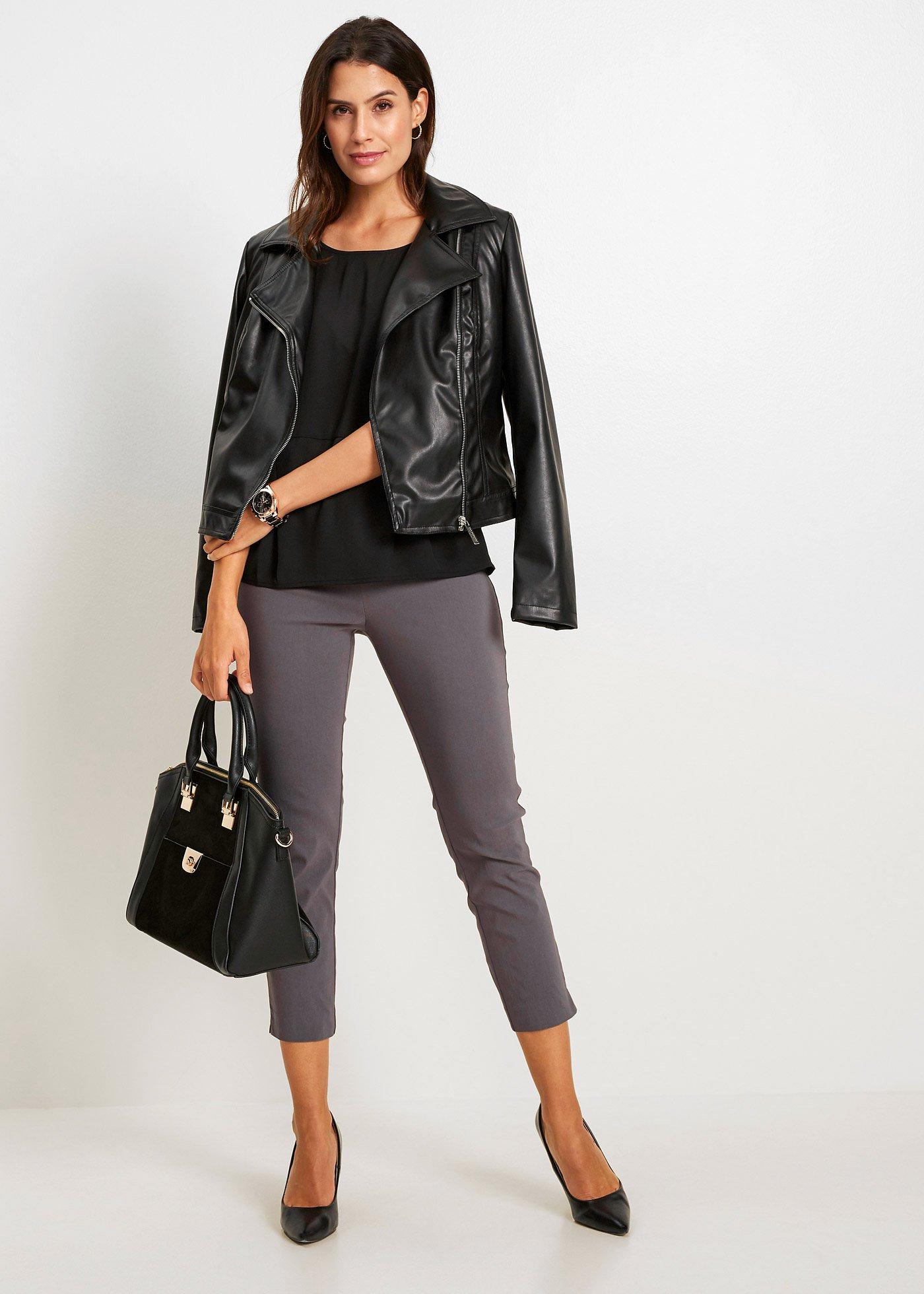 Spodnie 7/8 z bengaliny - Bonprix