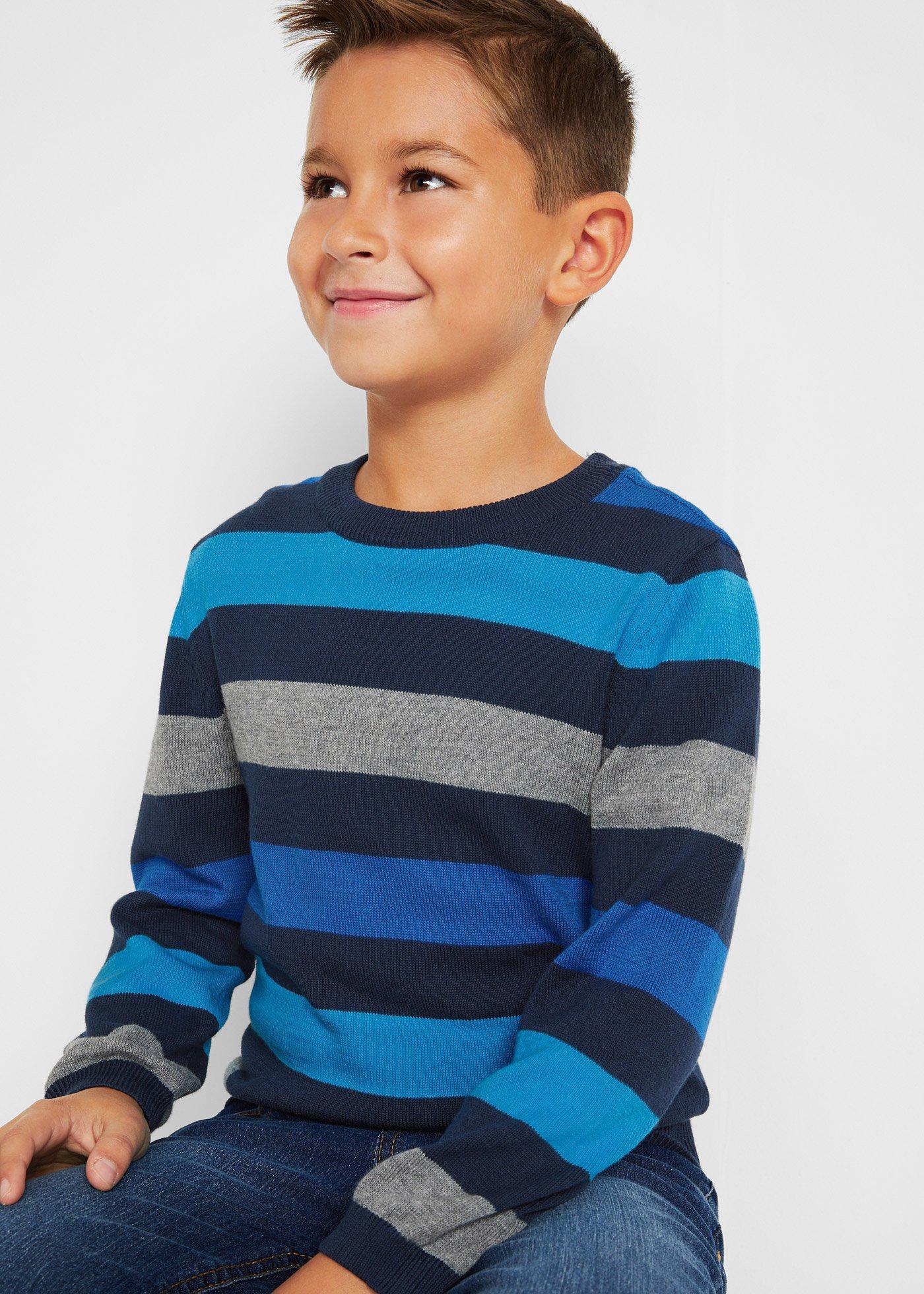 Sweter z cienkiej bawełnianej dzianiny - Bonprix