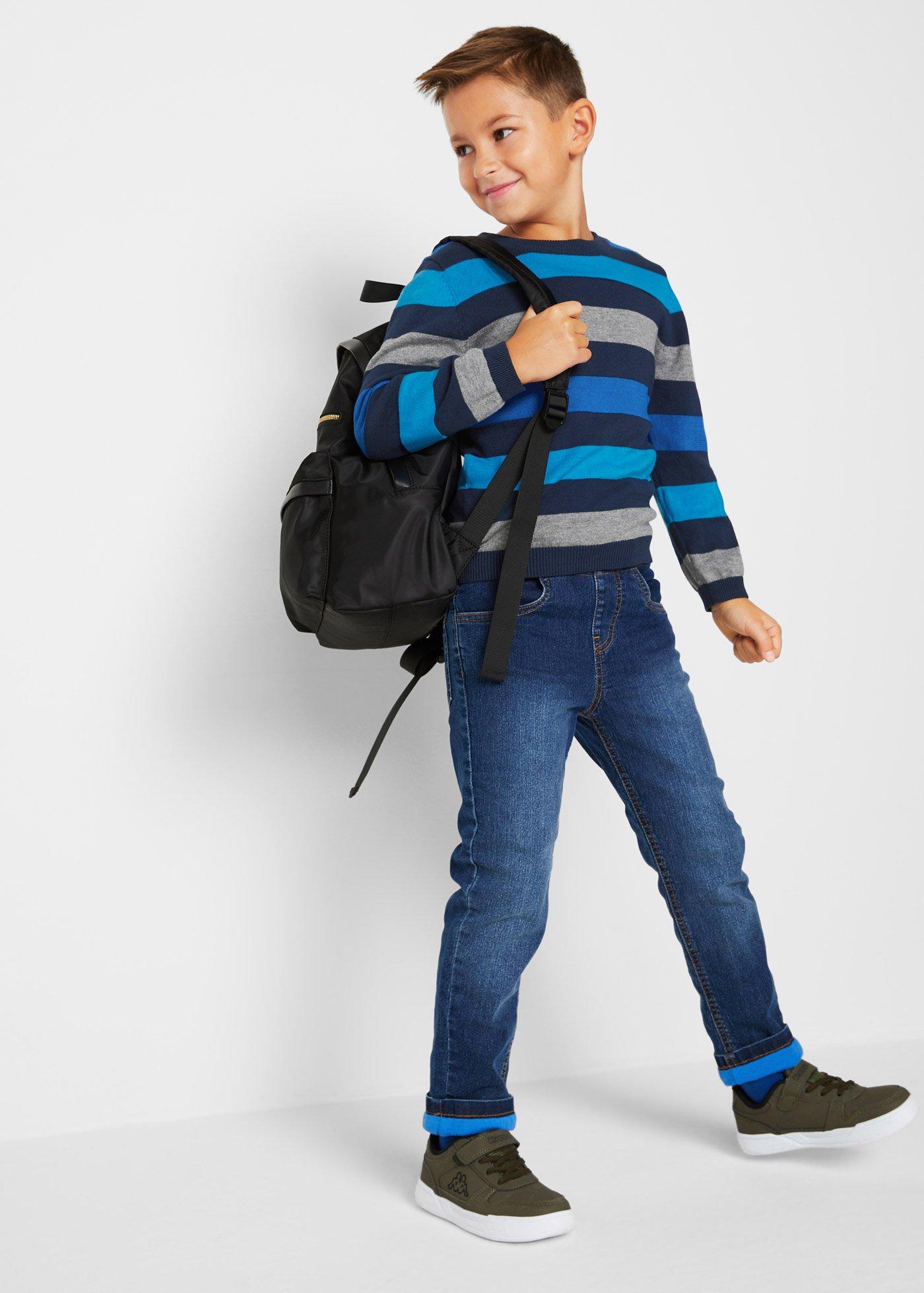 Sweter z cienkiej bawełnianej dzianiny - Bonprix