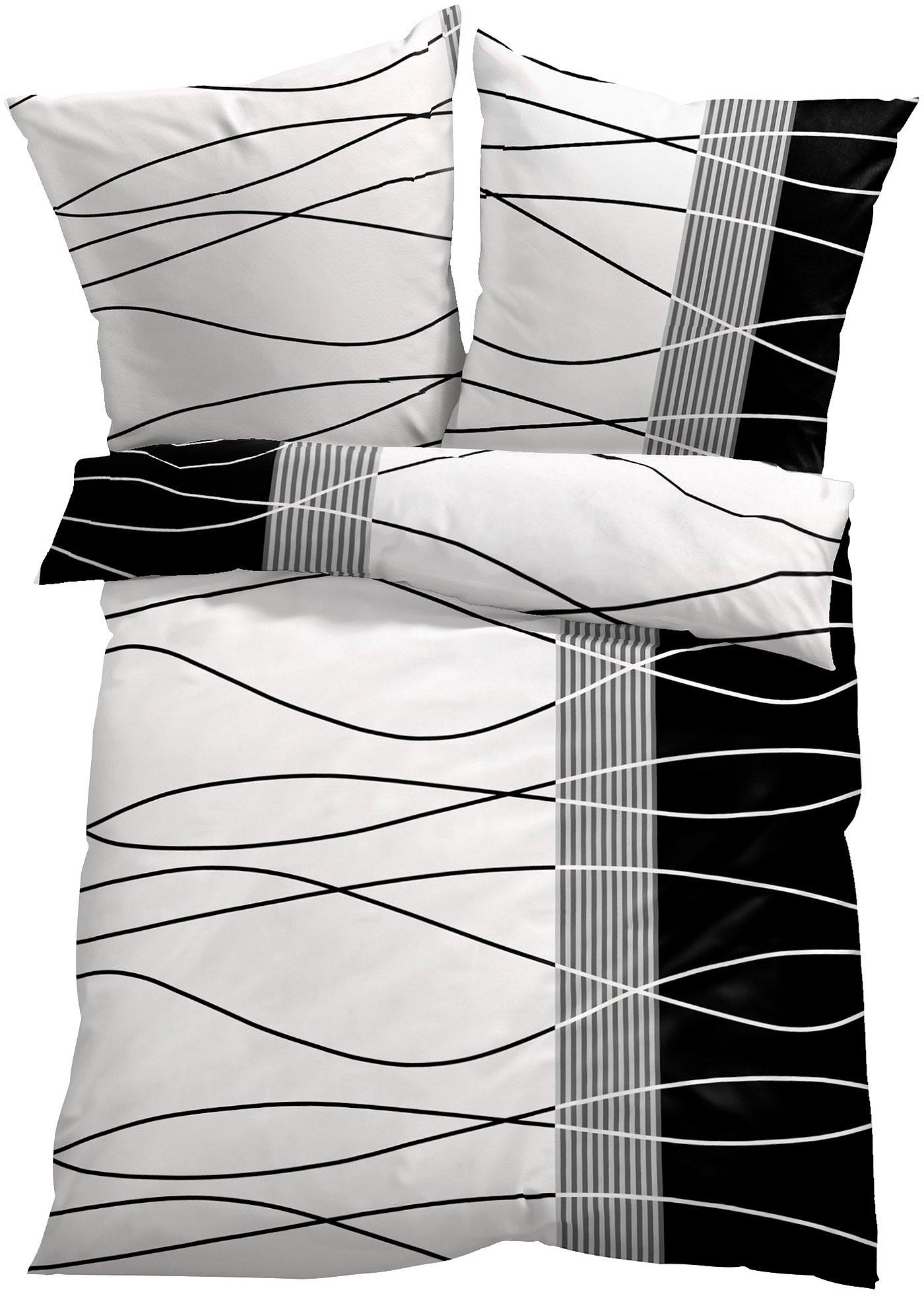 Wunderschöne Bettwäsche mit Wellen für eine harmonische Raumatmosphäre