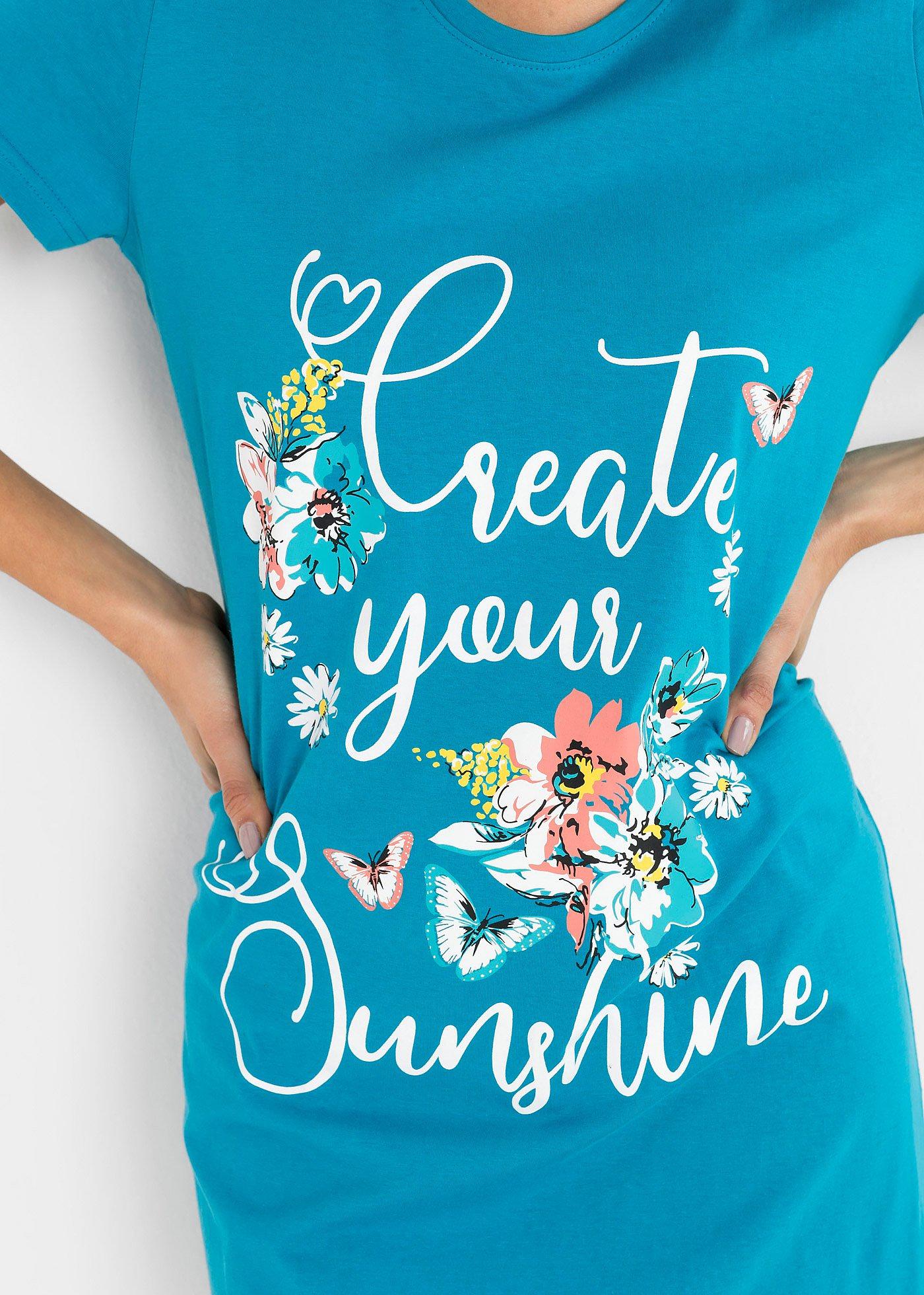 Bawełniana, krótka koszula nocna (2 szt.) - Bonprix