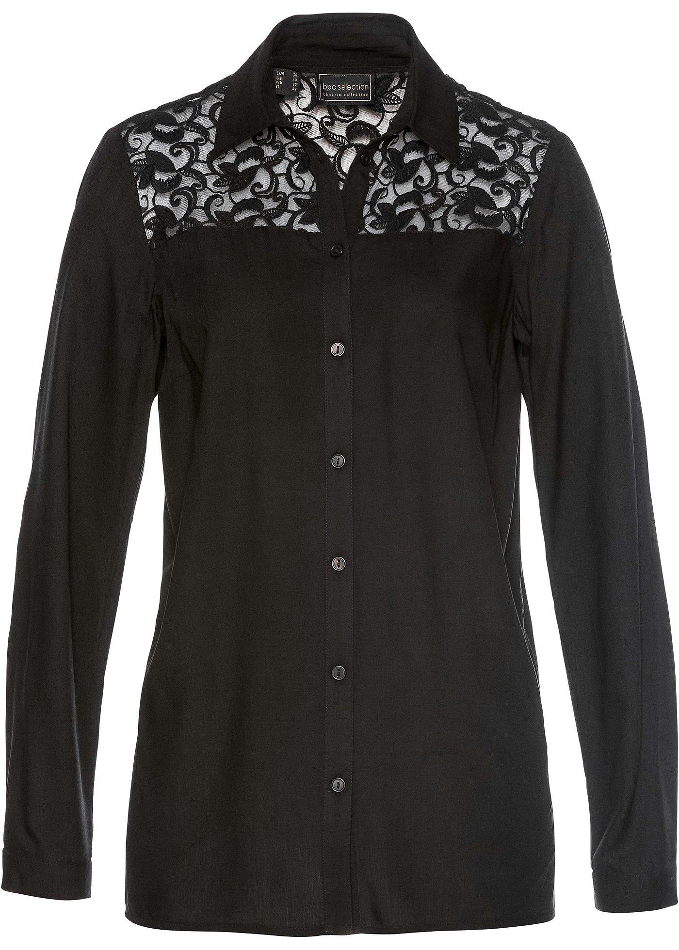 Bluse mit Spitze