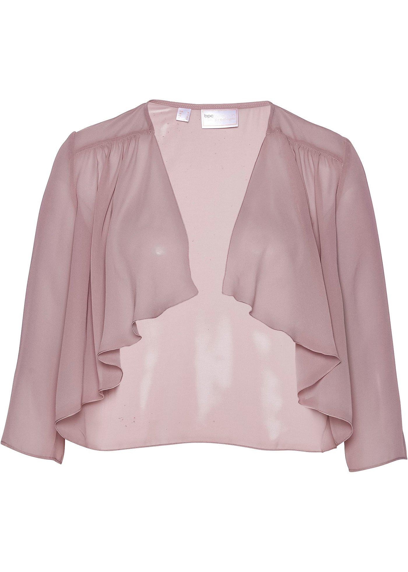 Chiffon- Bolero mit recyceltem Polyester