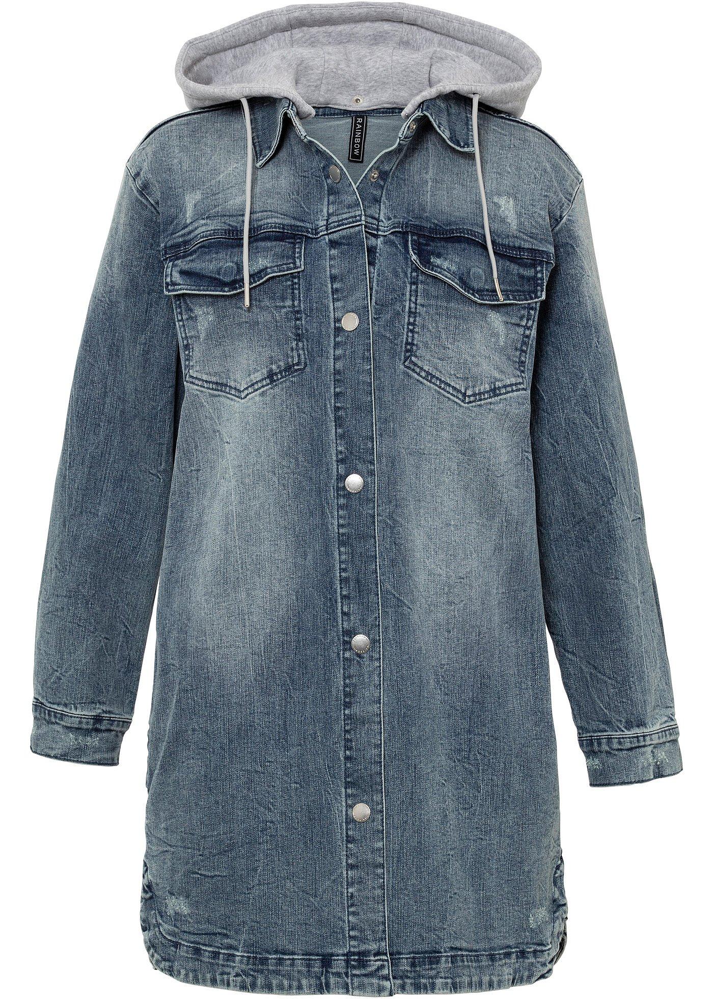 Jeansjacke mit Kapuze