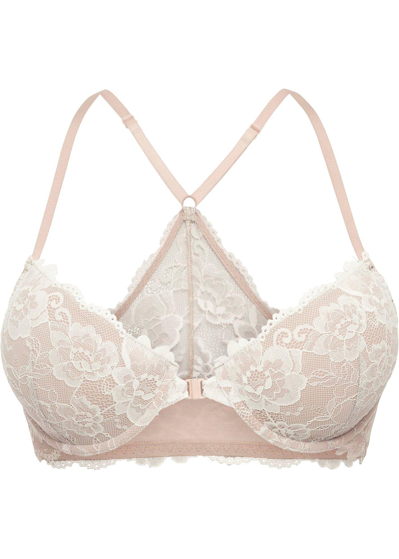 Moderner Bh Mit Besonderem Detail Am R Cken Ecru Nude Cup D