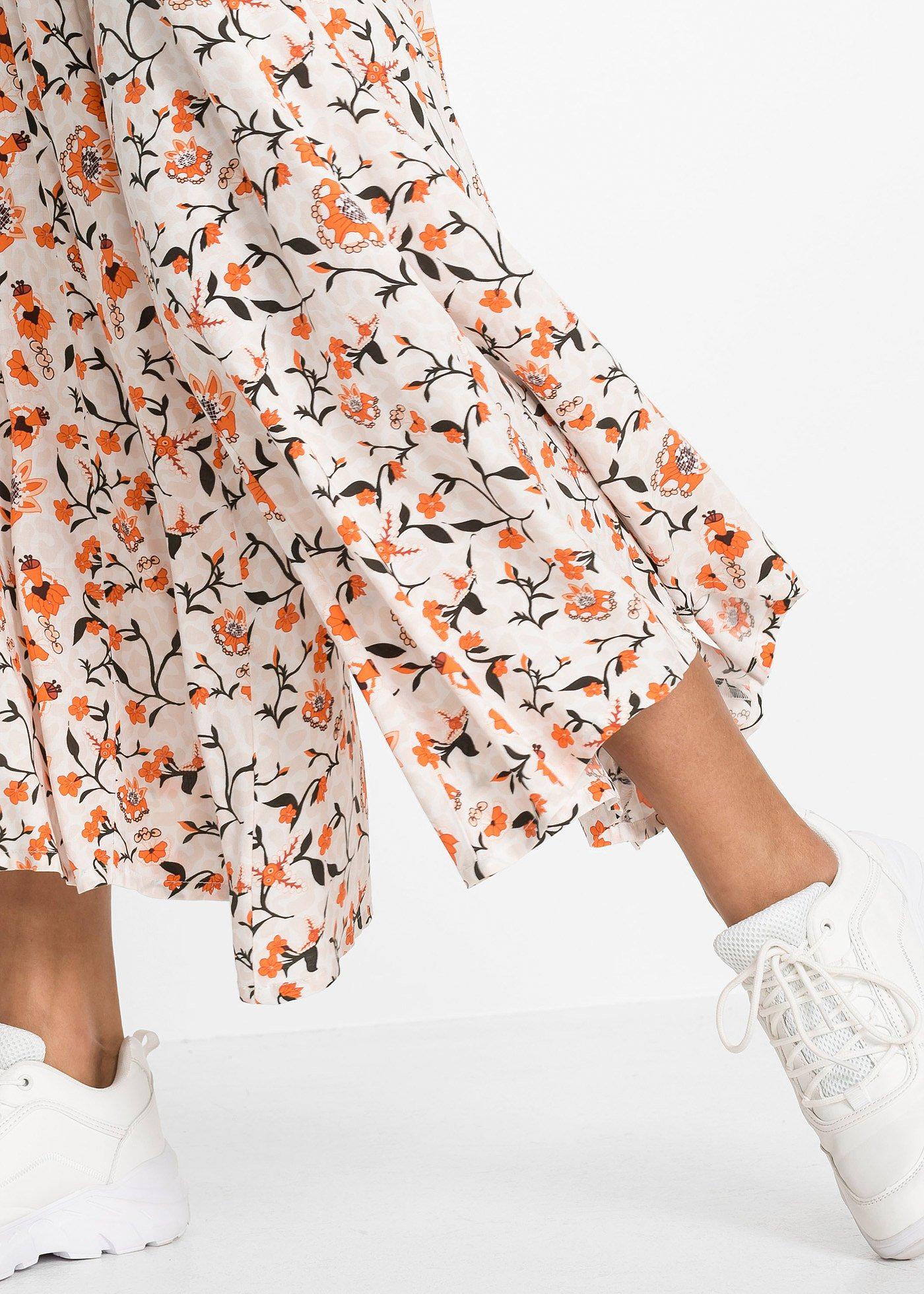 Spodnie palazzo z lejącej wiskozy - Bonprix