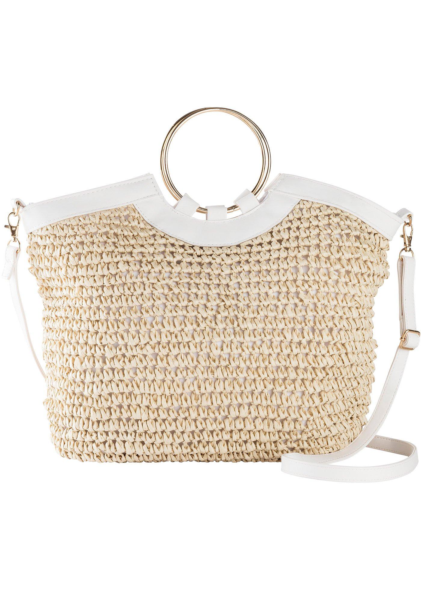 Strohhandtasche