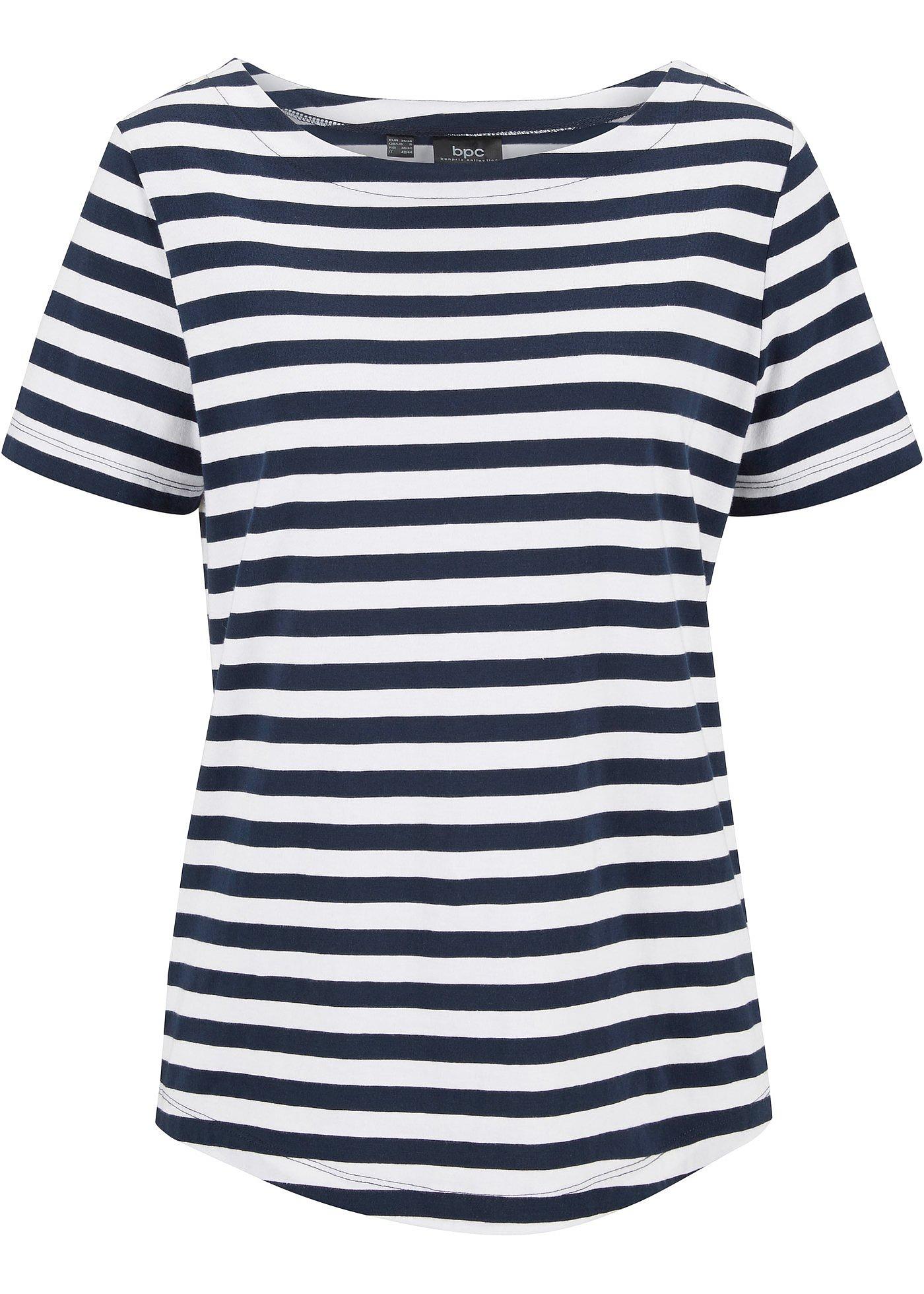 T-Shirt mit U-Boot-Ausschnitt