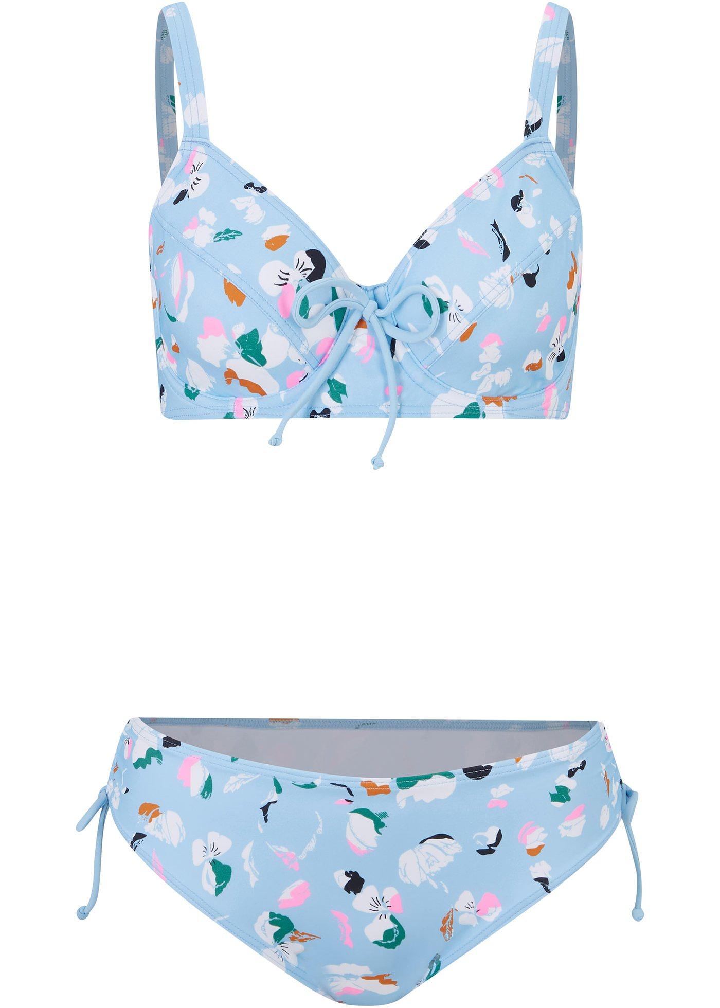 Toller Minimizer Bikini verkleinert optisch den Brustbereich hellblau