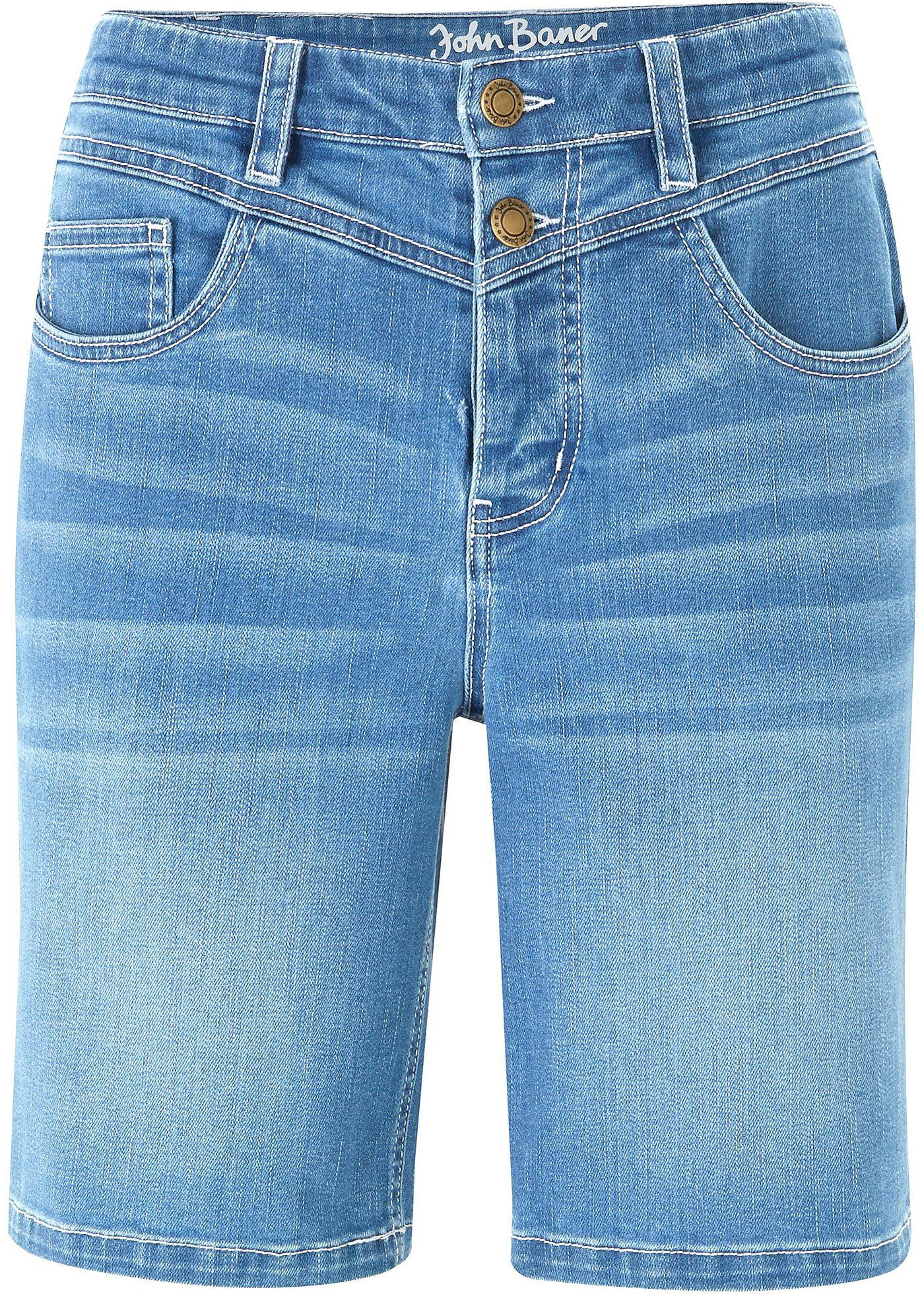 Jeans Bermuda Slim Fit Mid Waist günstig online kaufen