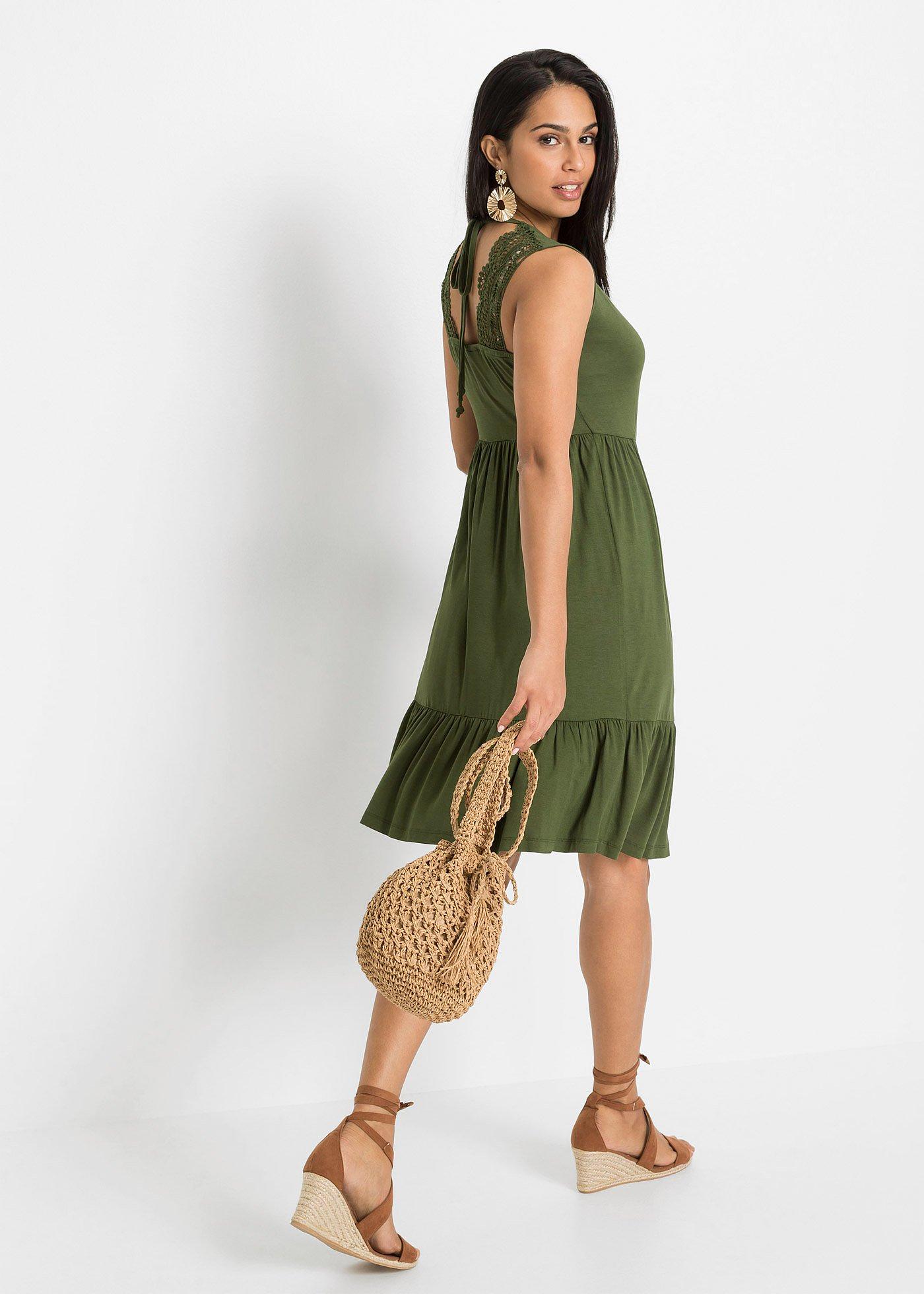 Sukienka z dżerseju z mieszanki wiskozy - Bonprix