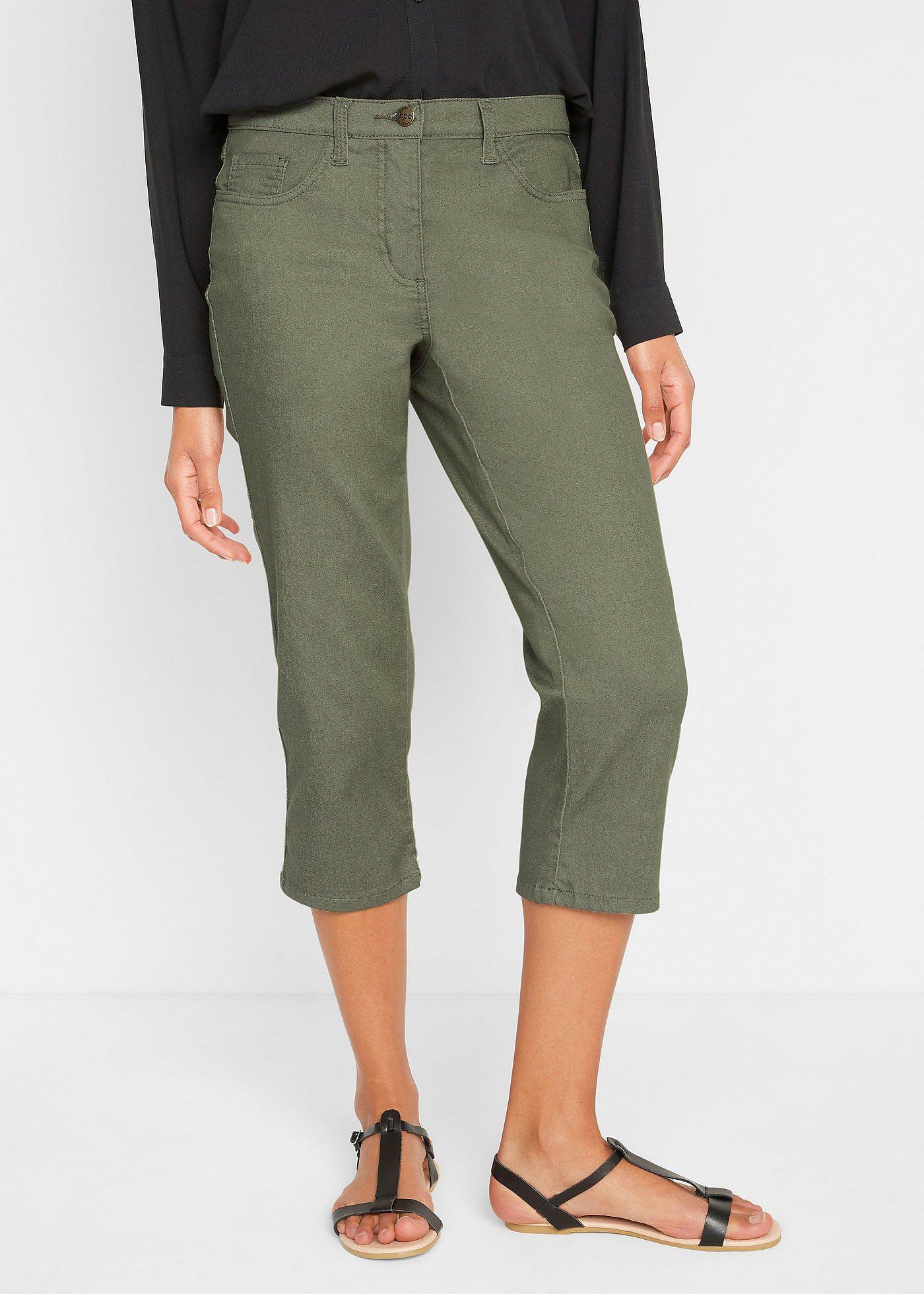 Dżinsy Straight, mid waist, z wygodnym paskiem - Bonprix