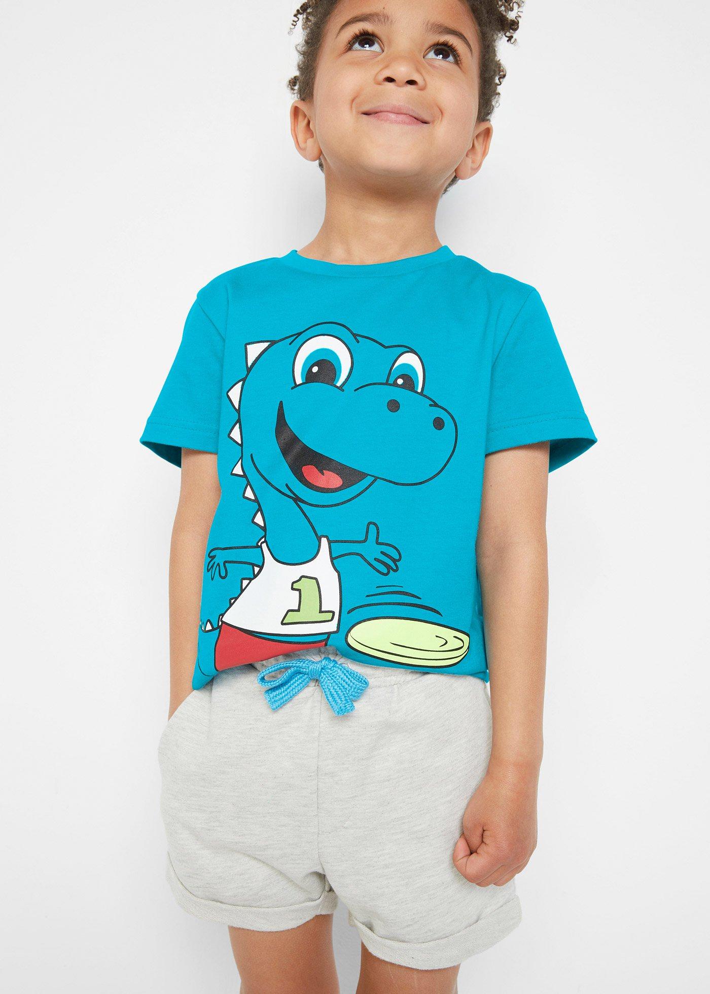 T-shirt + szorty (2 części) - Bonprix