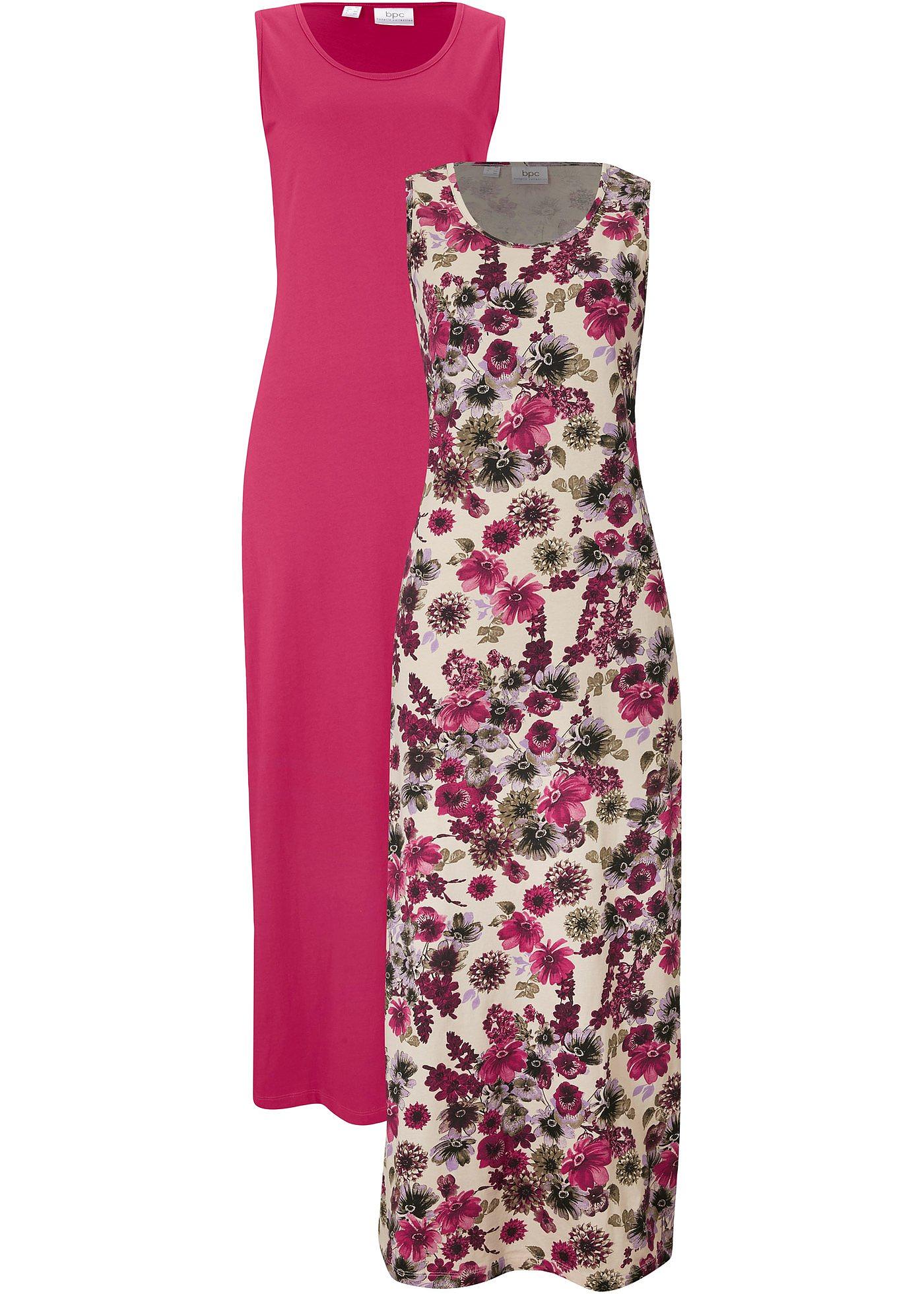 Lot de 2 robes longues 100% coton
