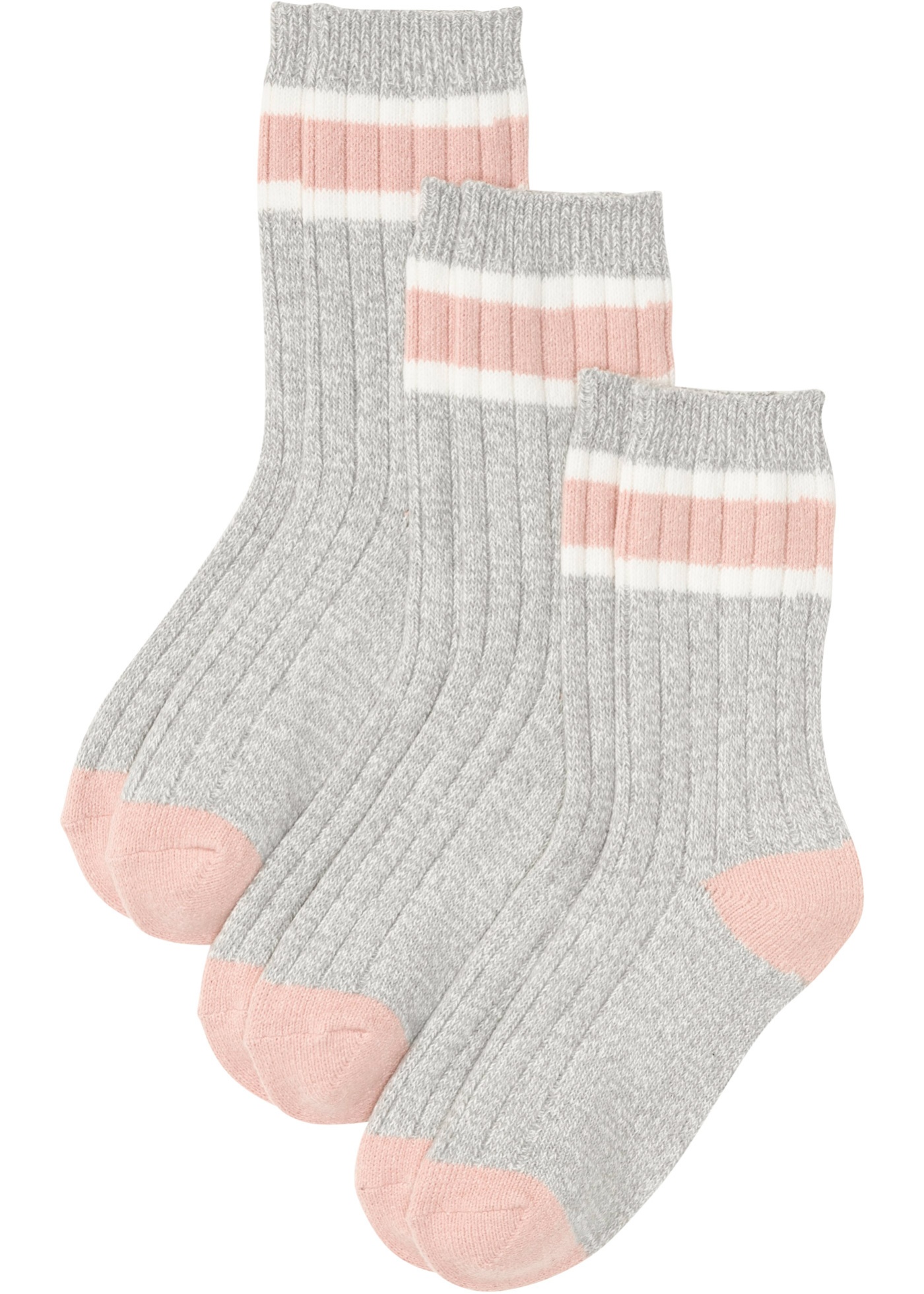 Ripp-Socken aus weicher Qualität (3er Pack)