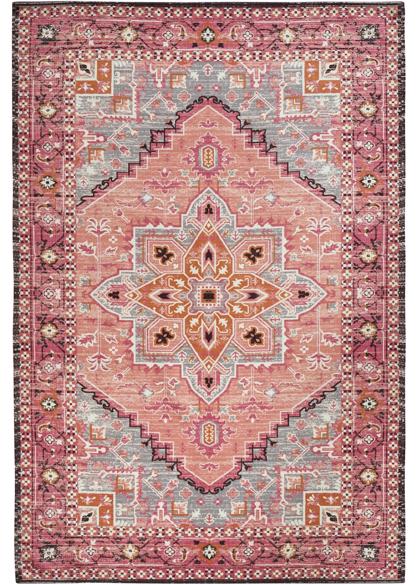 In- und Outdoor Teppich mit orientalischem Motiv