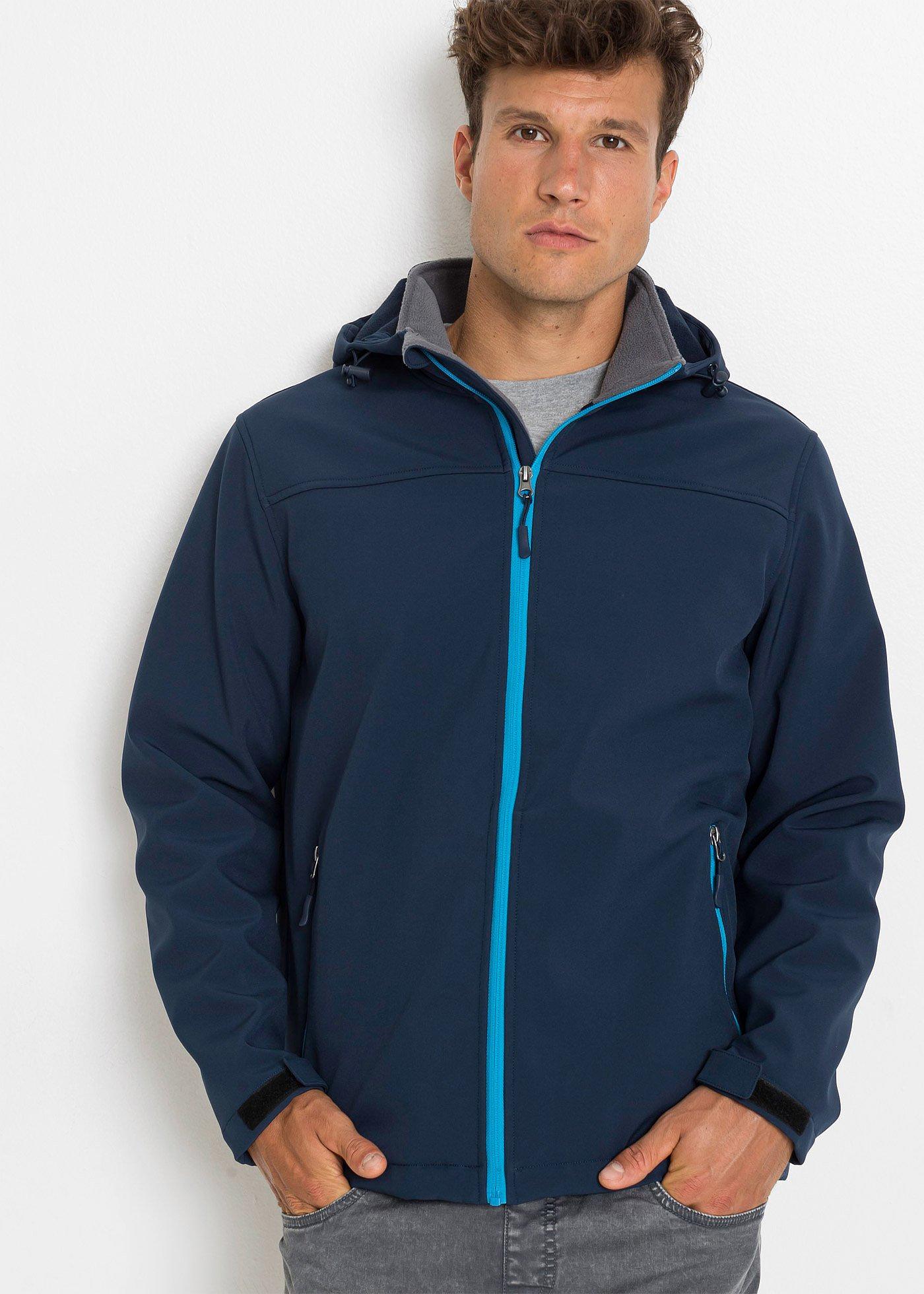 Kurtka softshell z kapturem - Bonprix