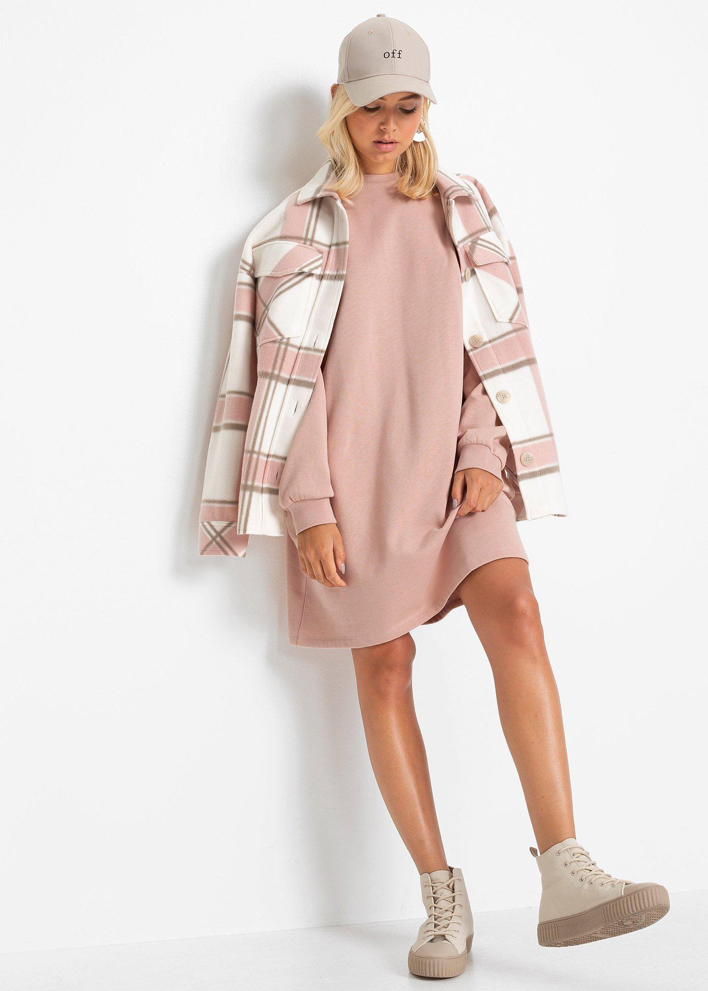 Sukienka dresowa oversized - Bonprix