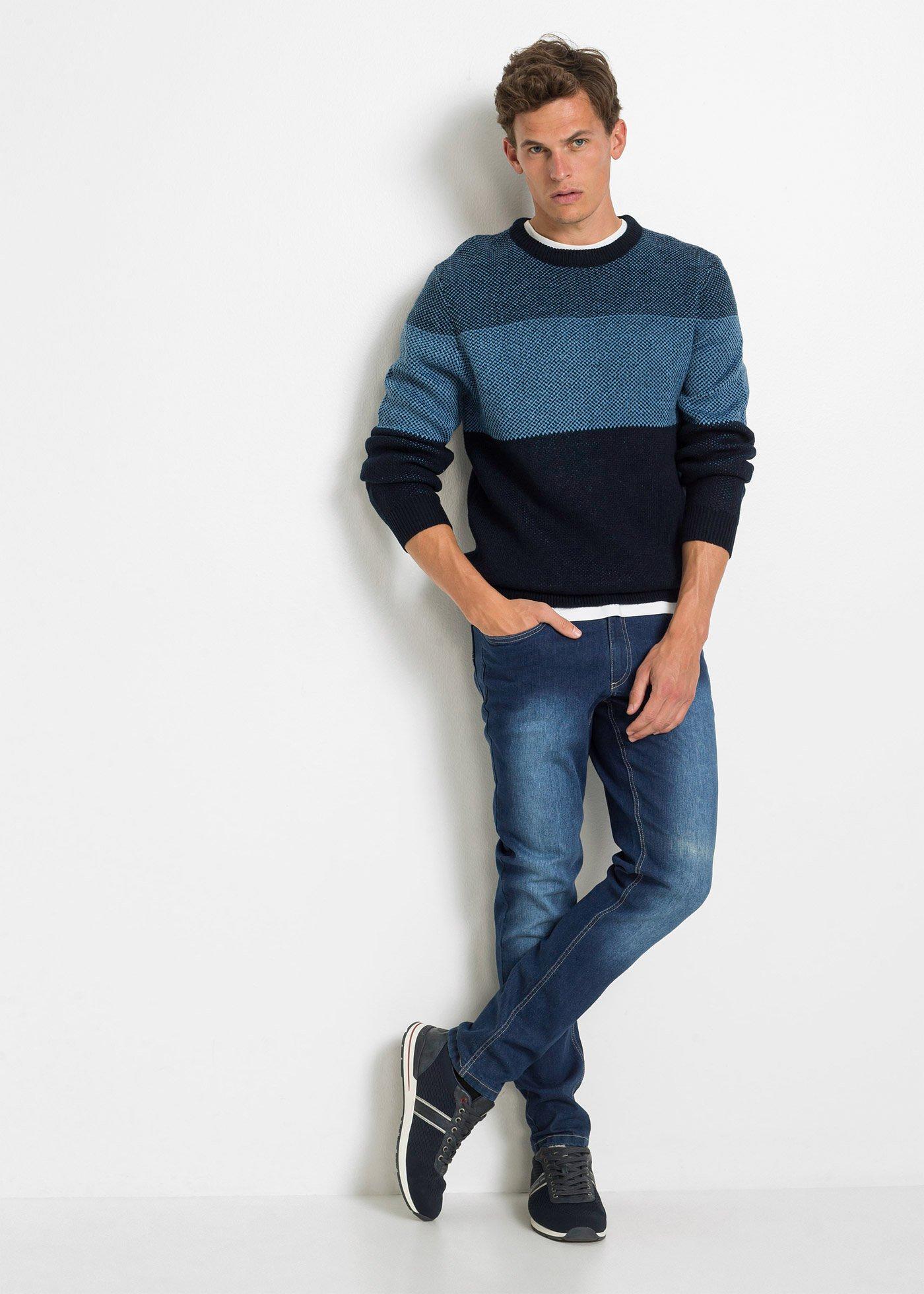 Cienki sweter o kroju regular fit - Bonprix