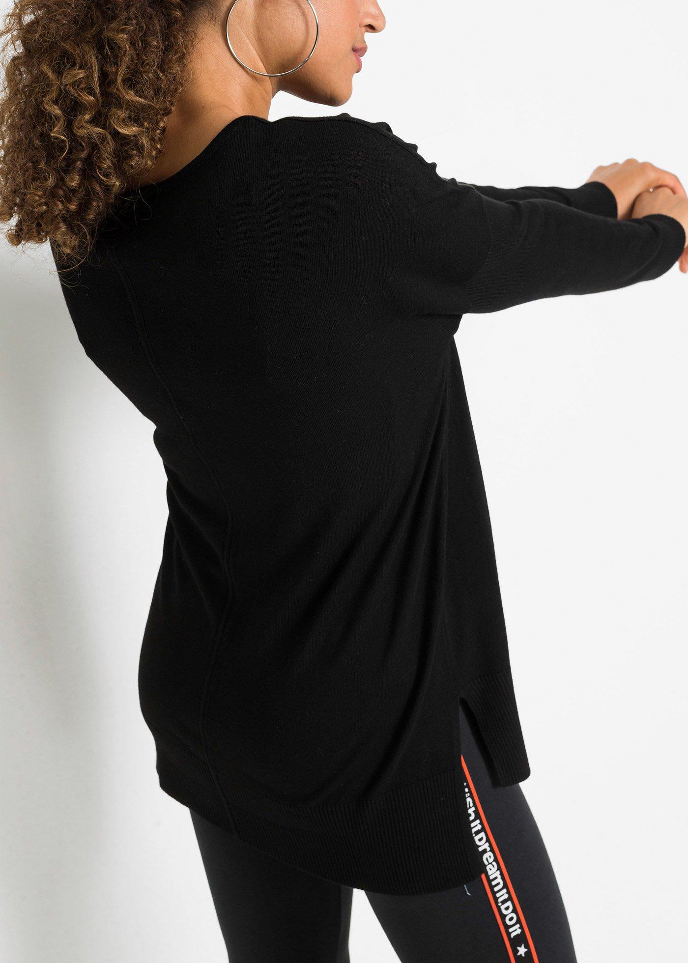 Sweter dzianinowy oversize z materiału z wiskozą - Bonprix