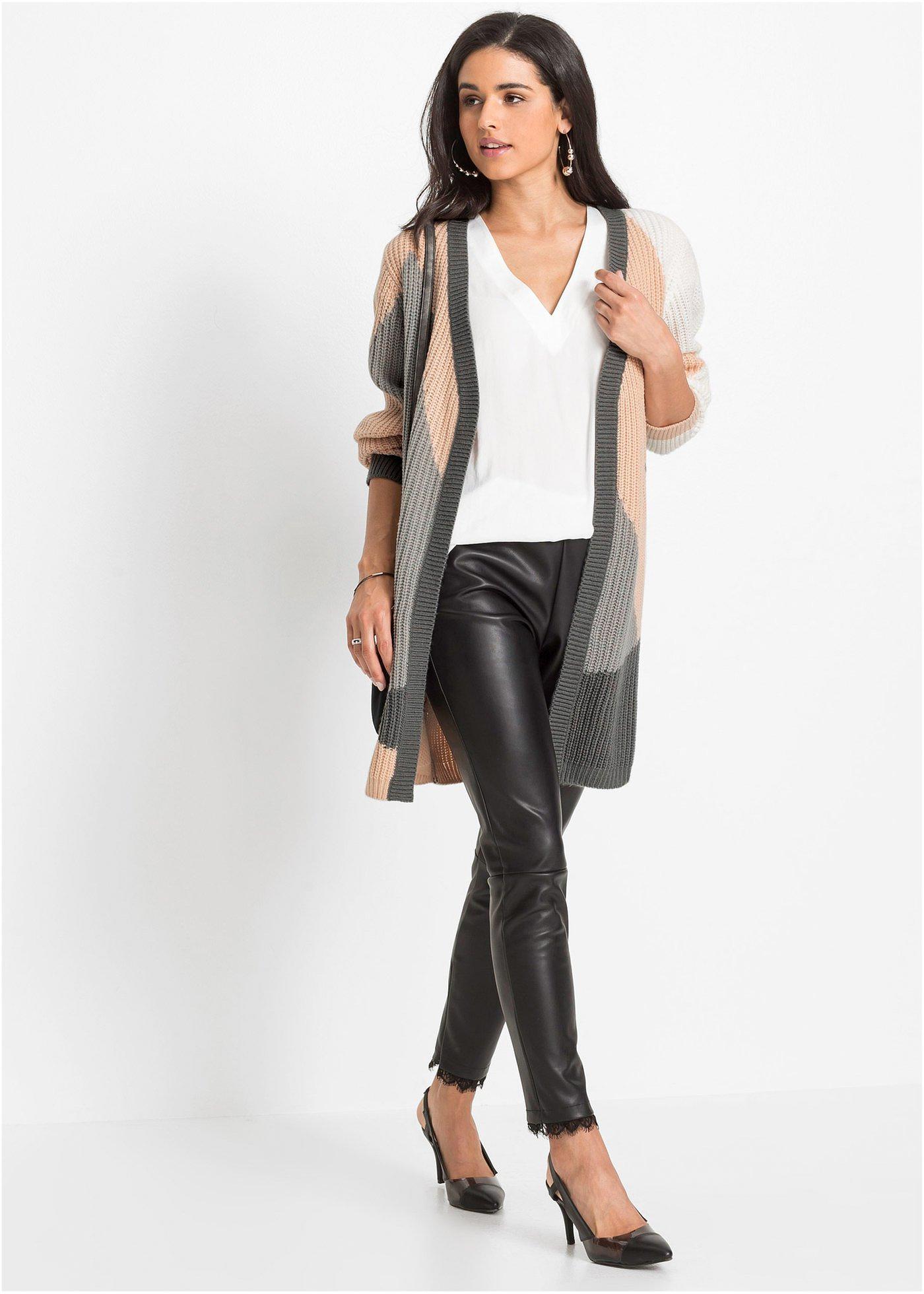 Sweter bez zapięcia oversize - Bonprix