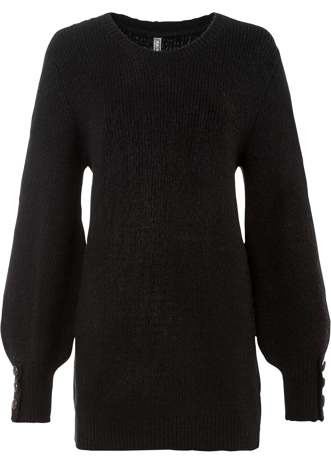 Longpullover mit Knöpfen