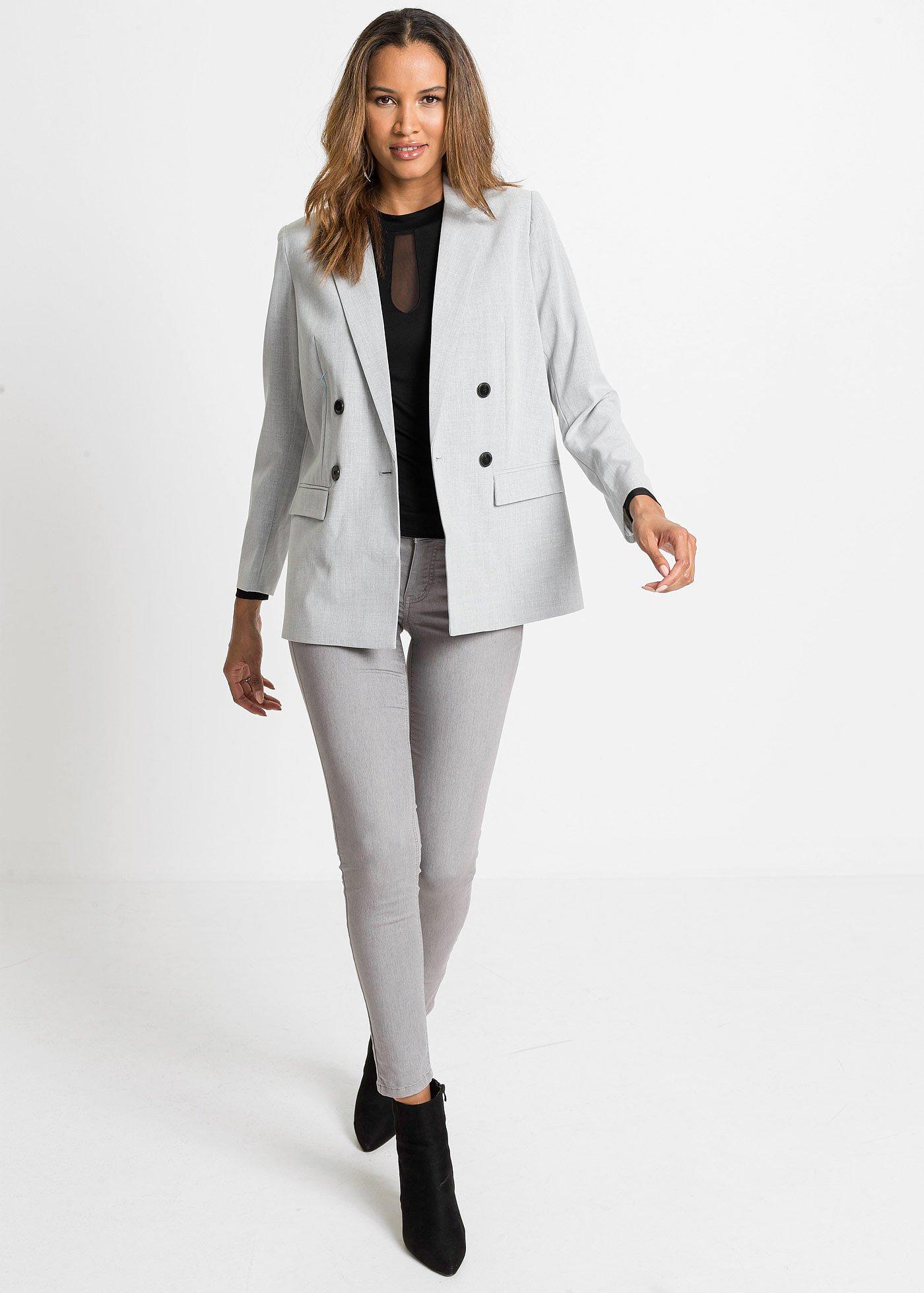 Bluzka z długim rękawem z miękkiej mieszanki wiskozy - Bonprix