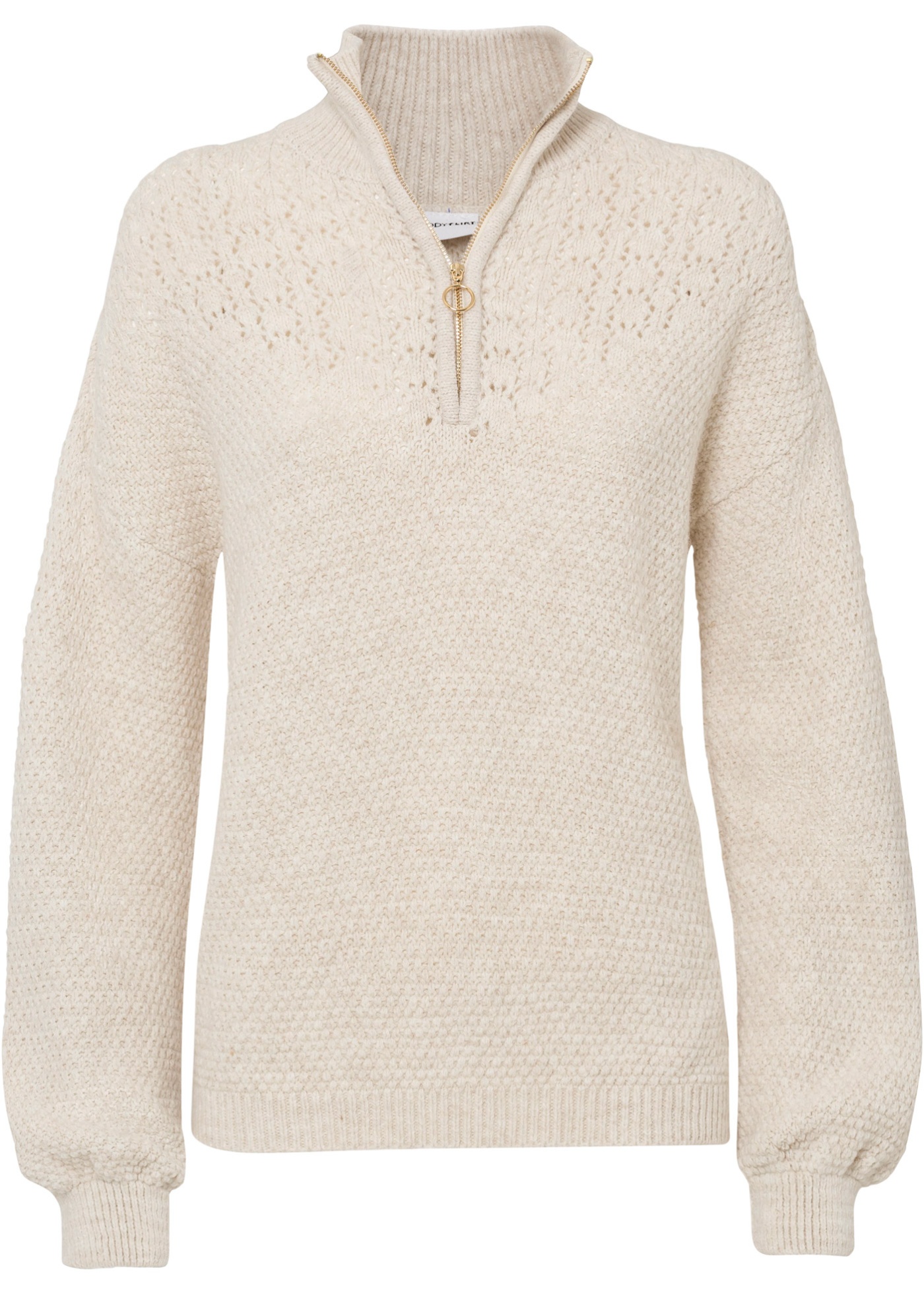 Troyer Pullover mit Ajourmuster