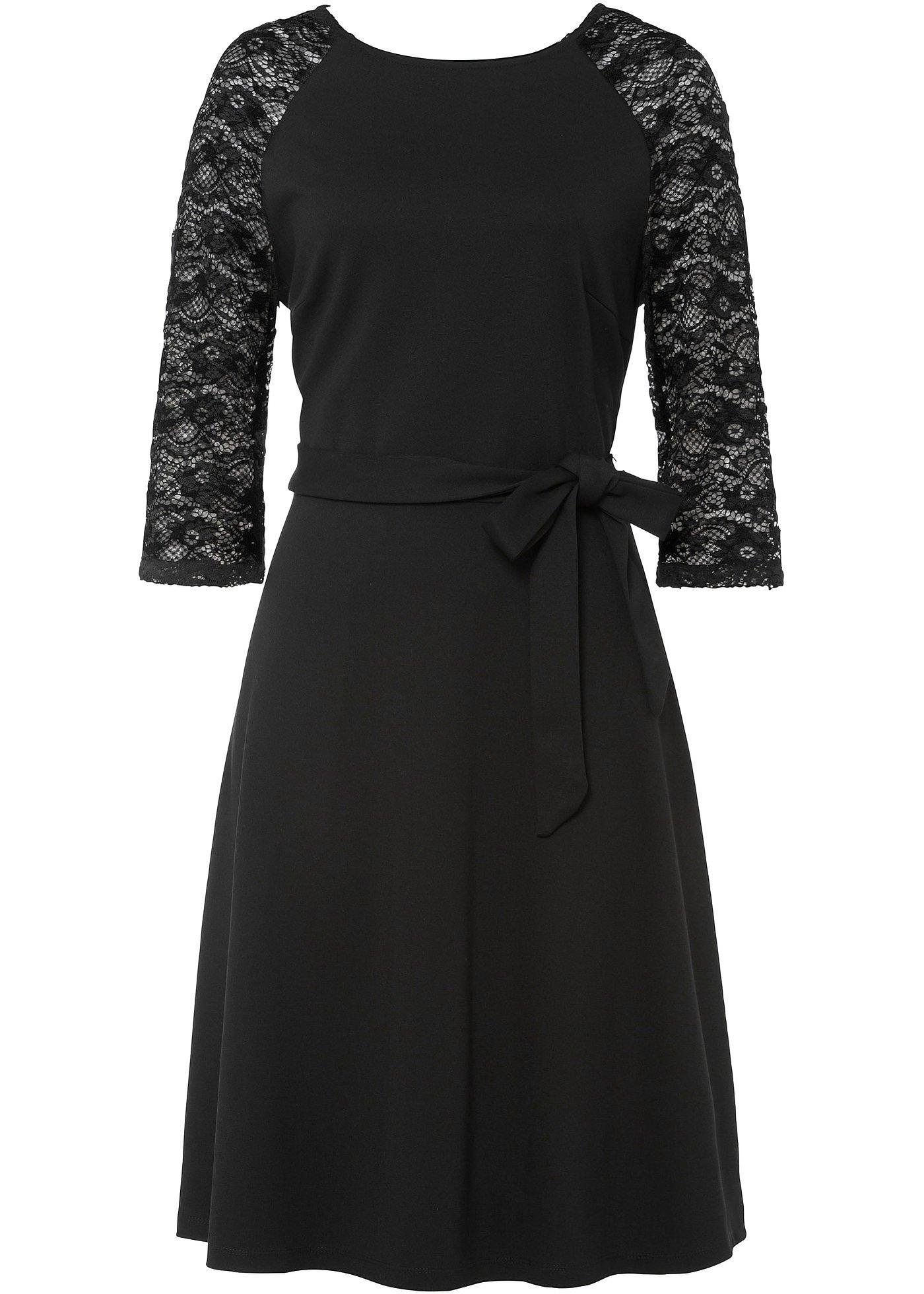 Rochie din jerse cu poala evazată
