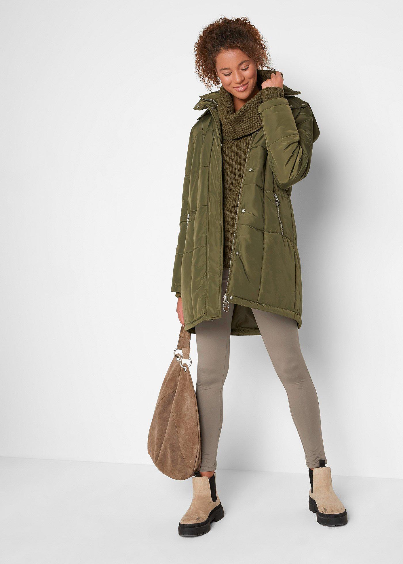 Legginsy termiczne z wygodnym paskiem - Bonprix