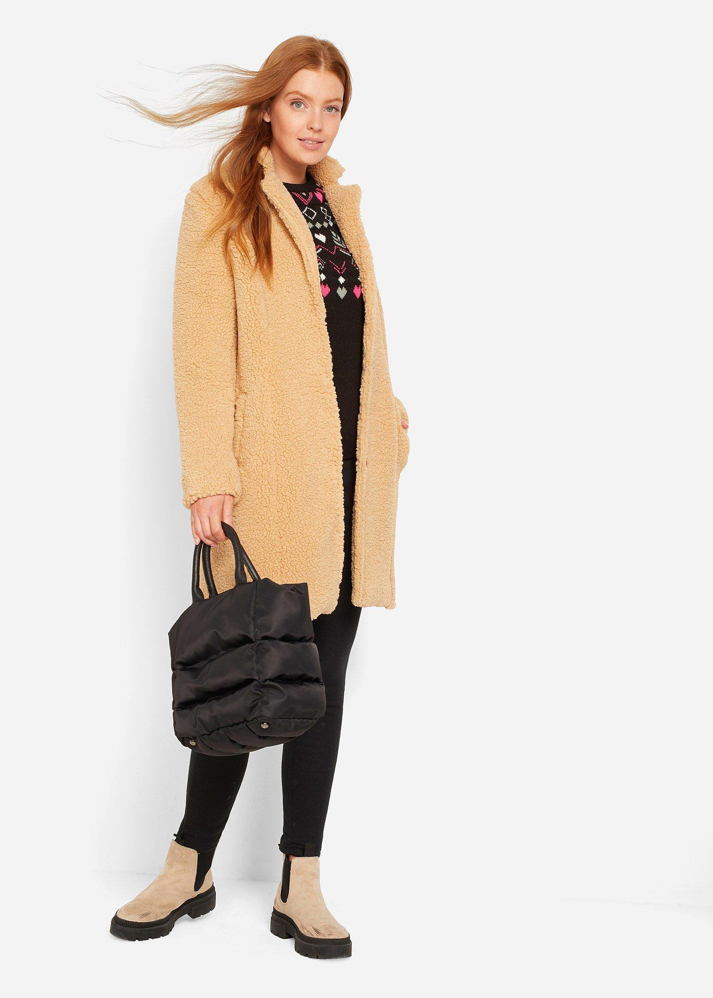 Legginsy na podszewce z polaru baranka - Bonprix