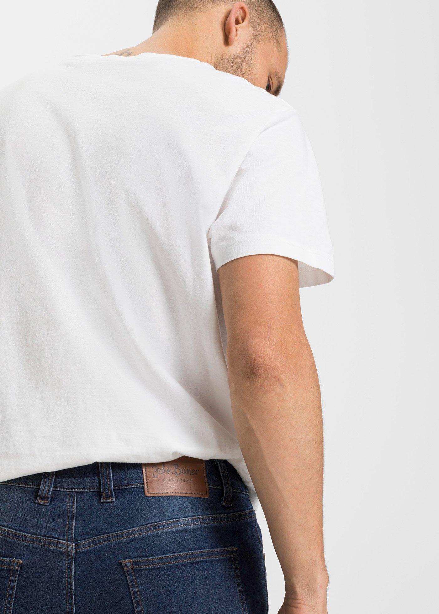 Dżinsy z wysoką domieszką stretchu ze zwężaną nogawką, slim fit (2 szt.) - Bonprix