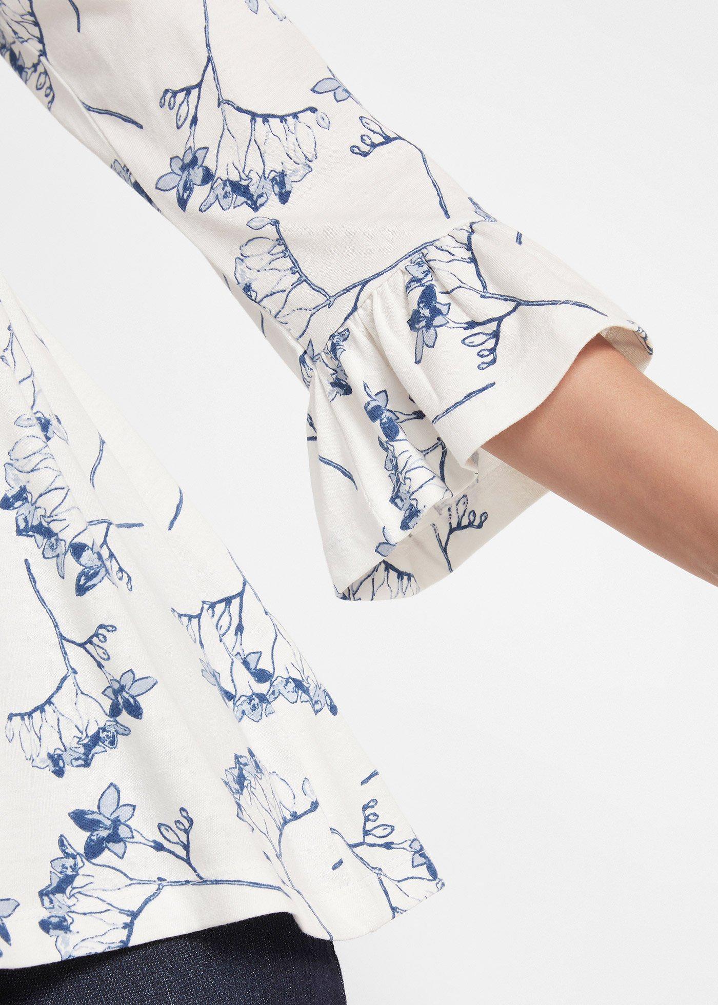 Tunika T-shirtowa z rękawami 3/4 - Bonprix